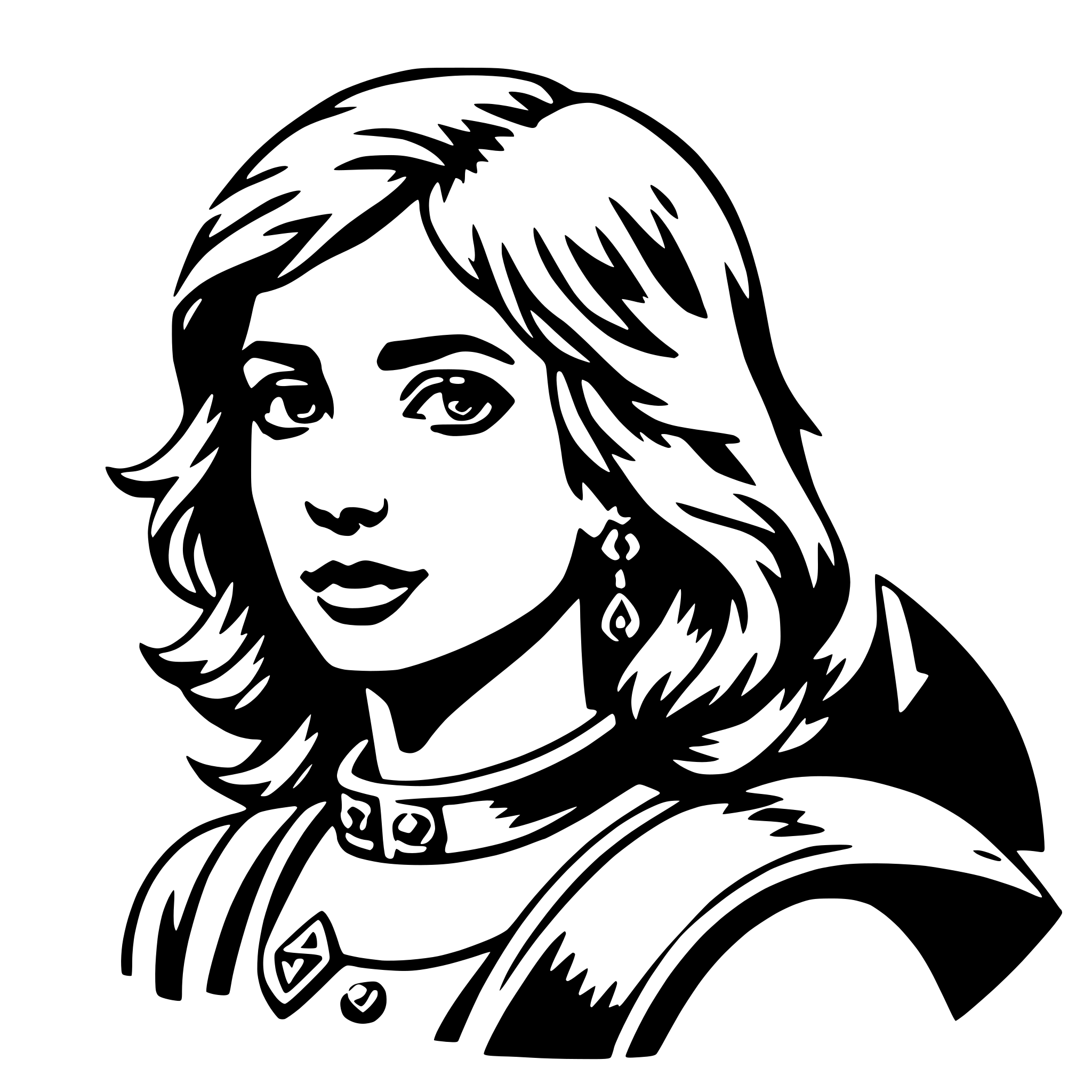 AI-generated SVG of 'freya'