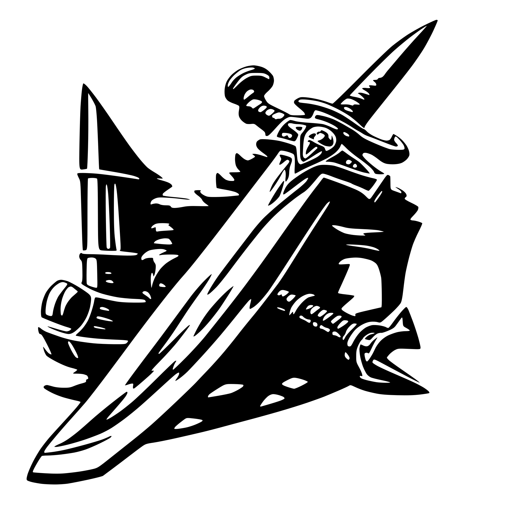 AI-generated SVG of 'a warhammer weapons'