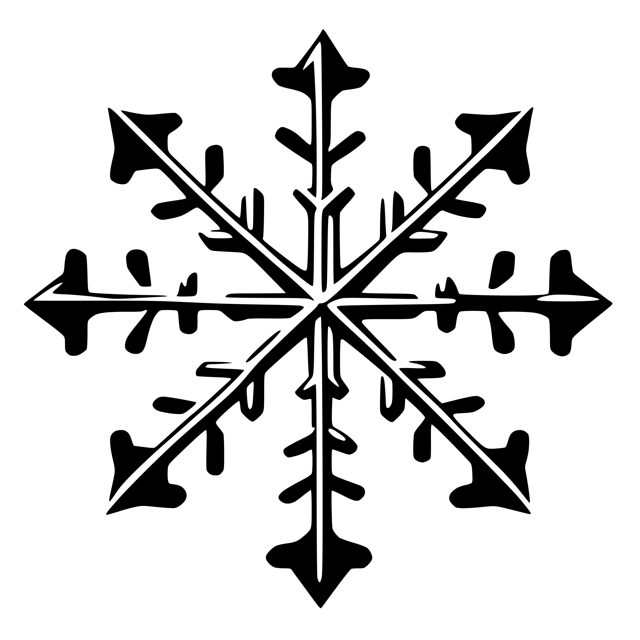AI-generated SVG of a snowflake