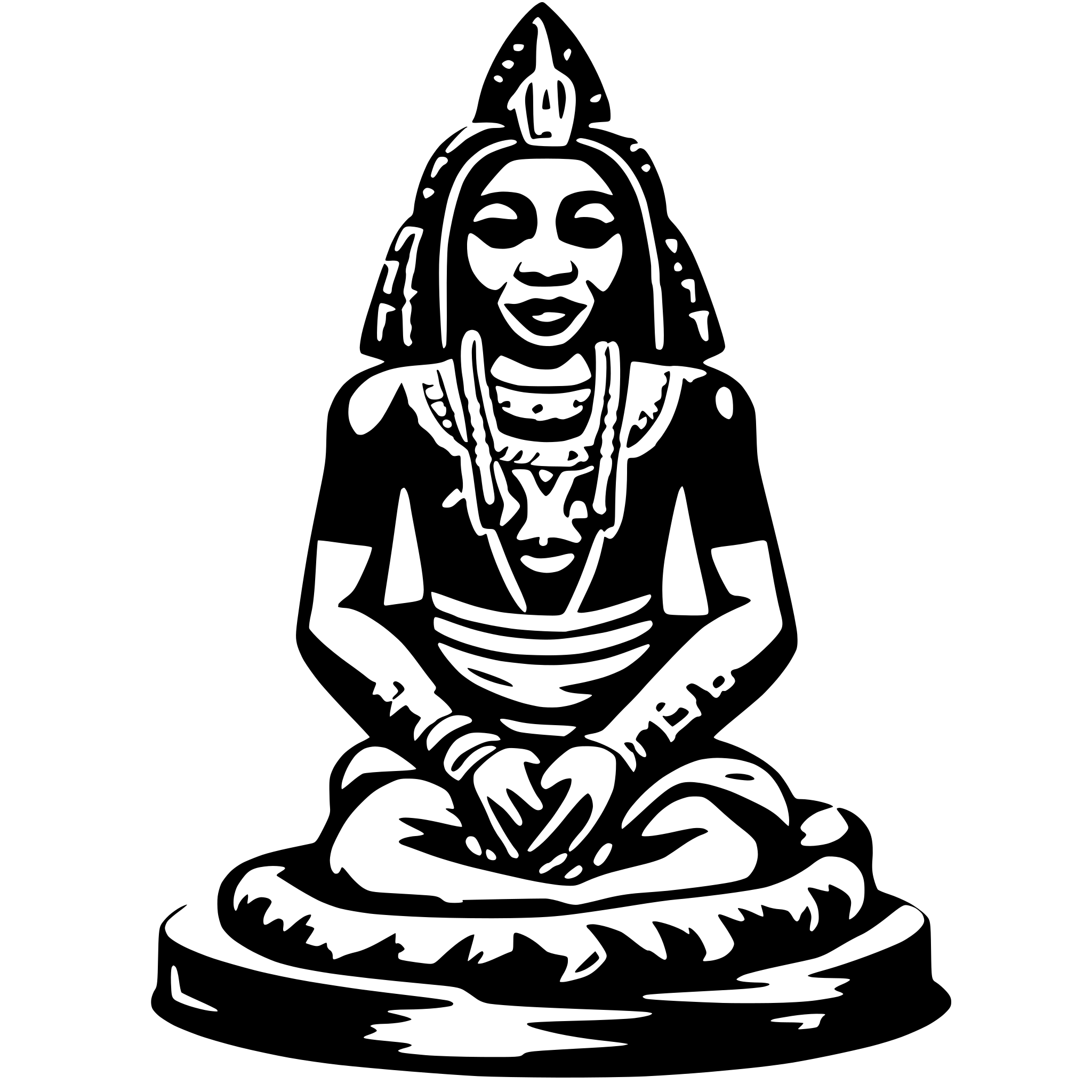 AI-generated SVG of 'igbo diety'