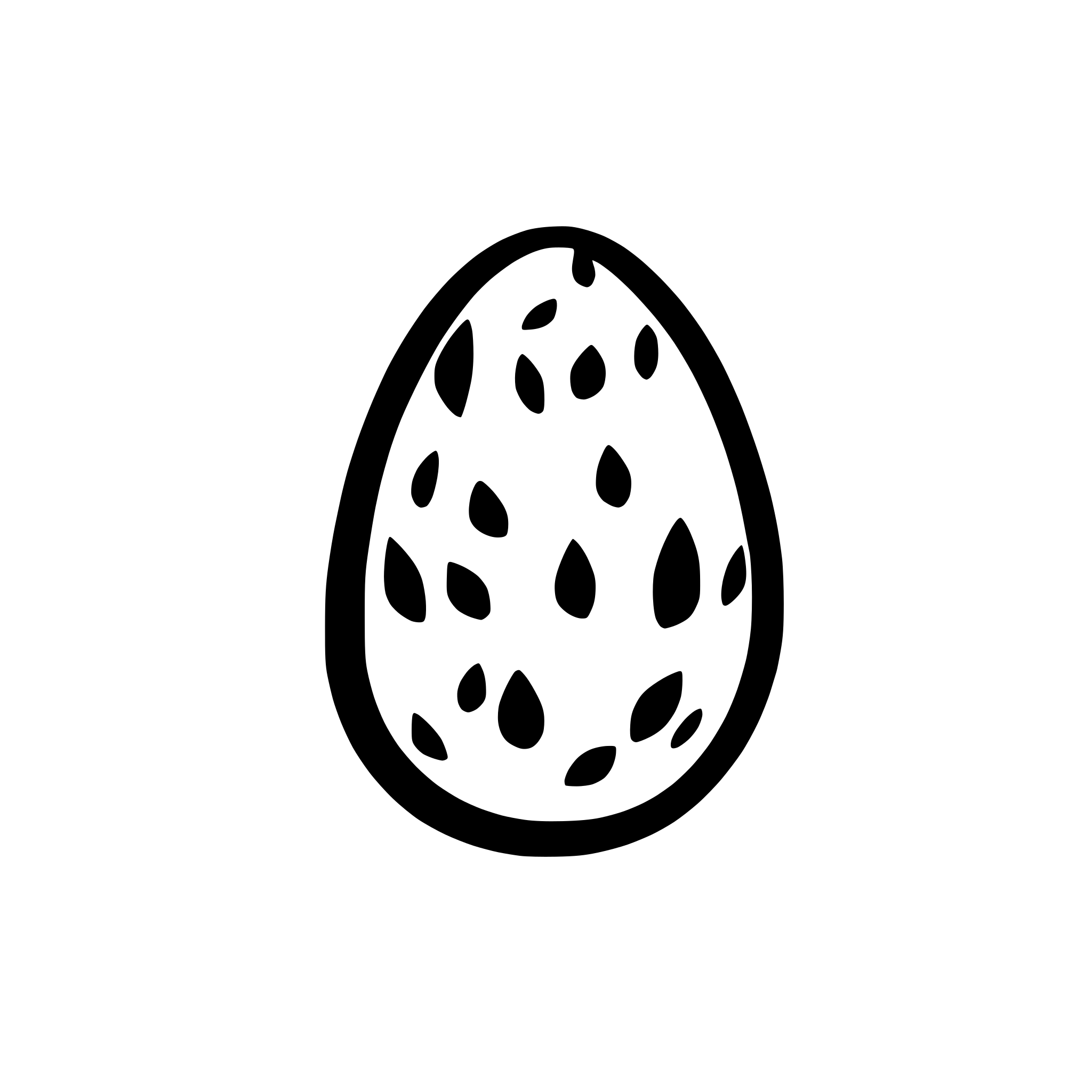 AI-generated SVG of a Colorful Easter egg