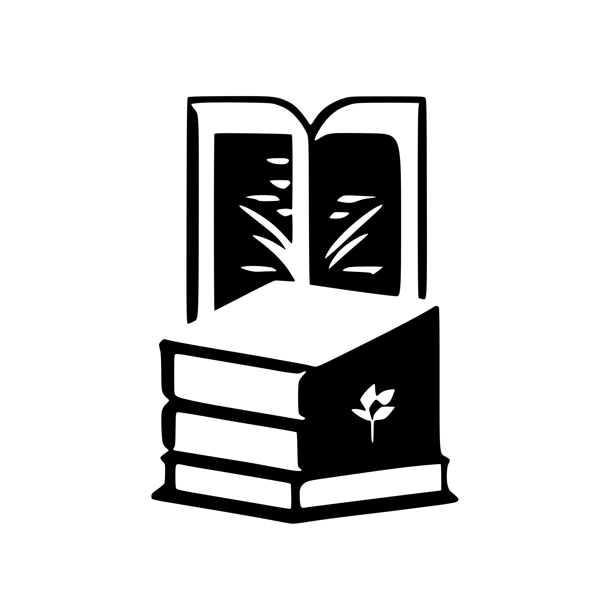 AI-generated SVG of a logo solid book exam