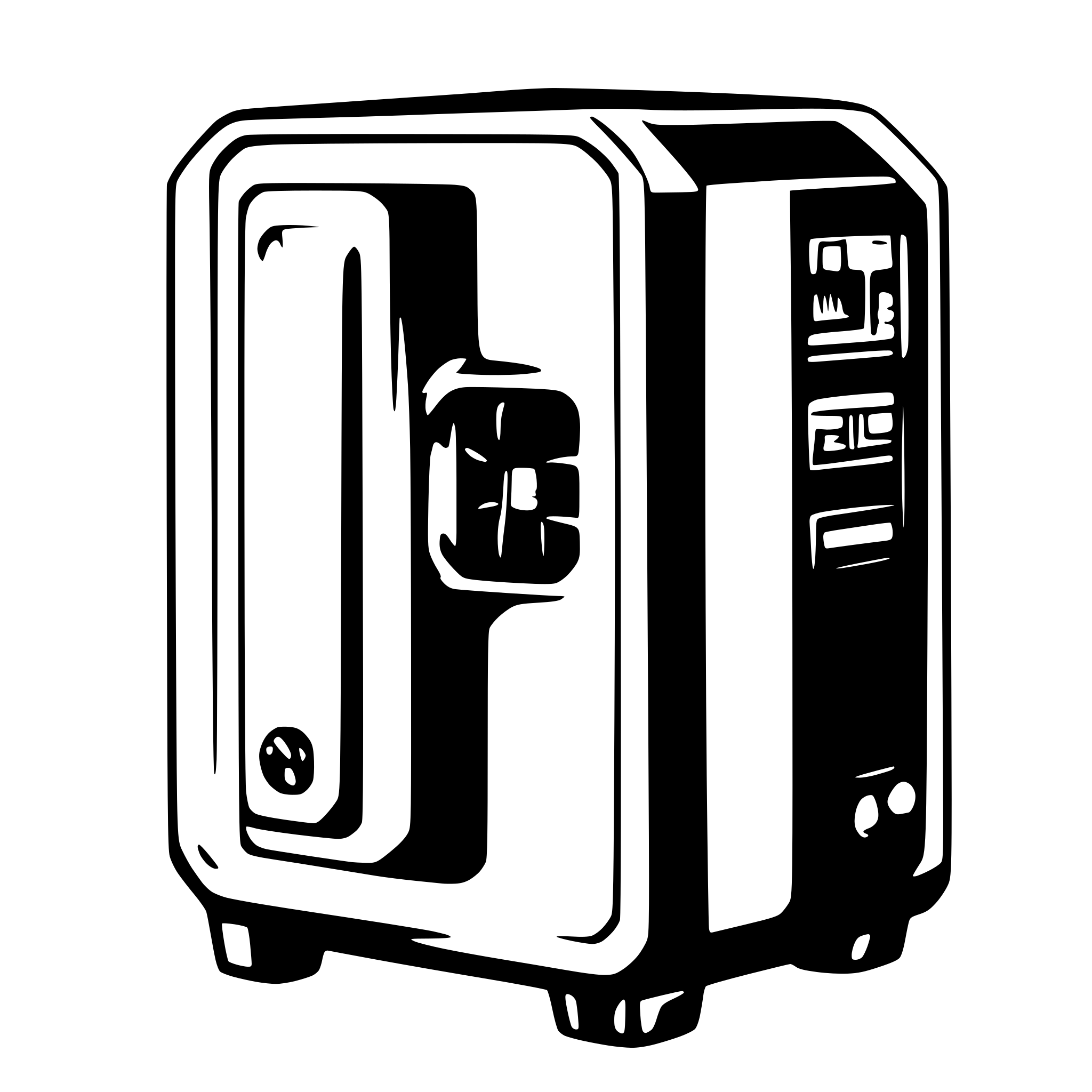AI-generated SVG of 'computer case'