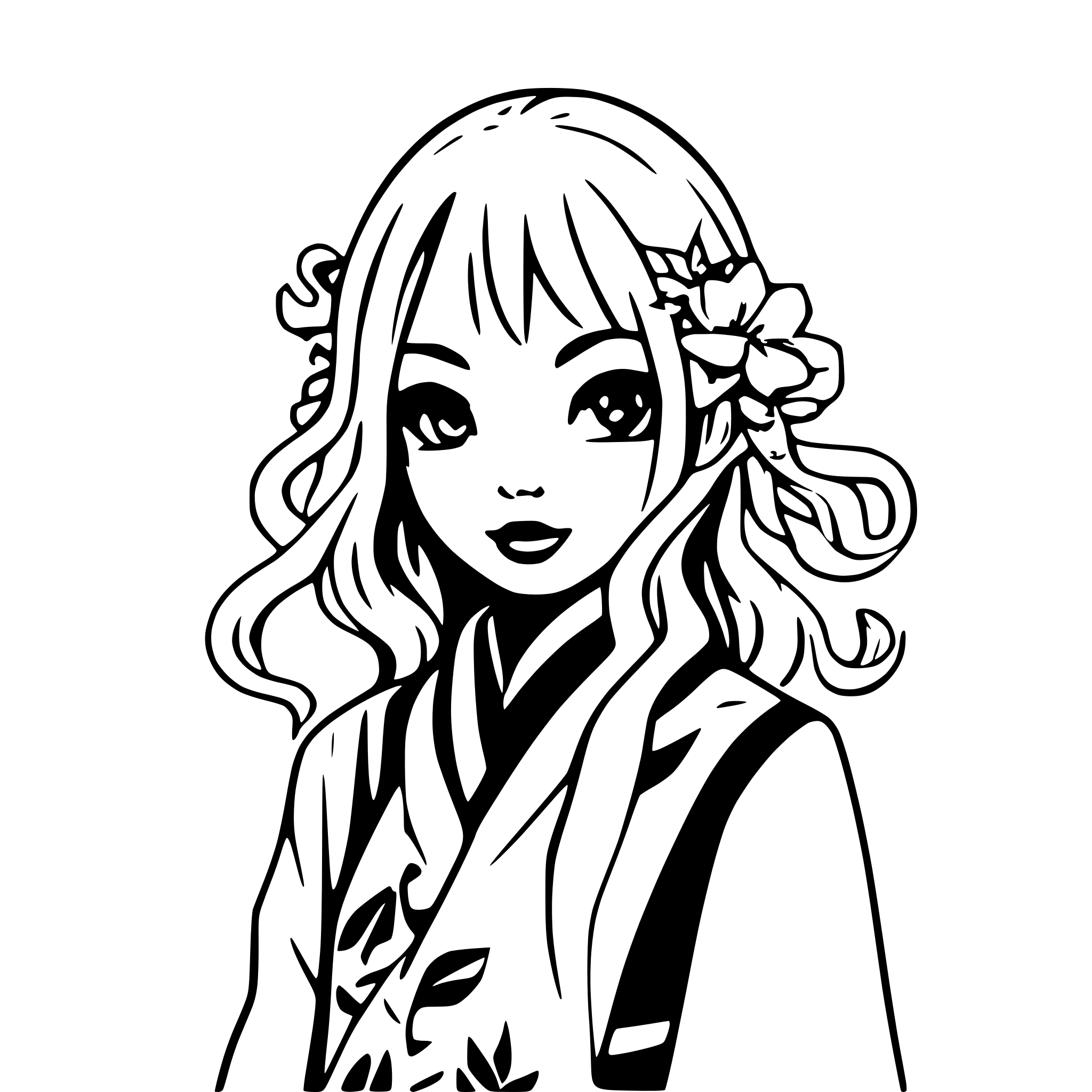 AI-generated SVG of a Octopus ukiyoe style