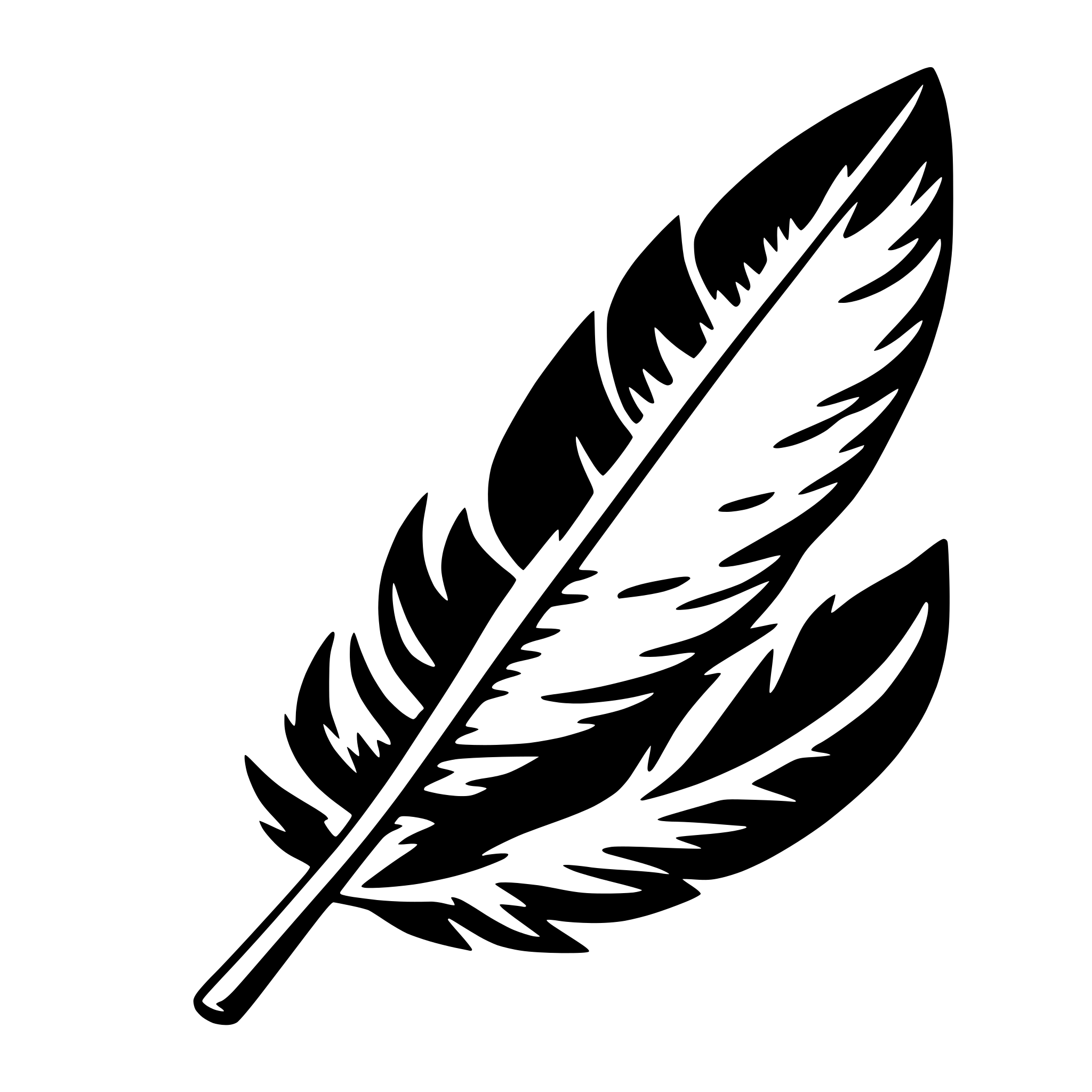 AI-generated SVG of 'feather and ink'