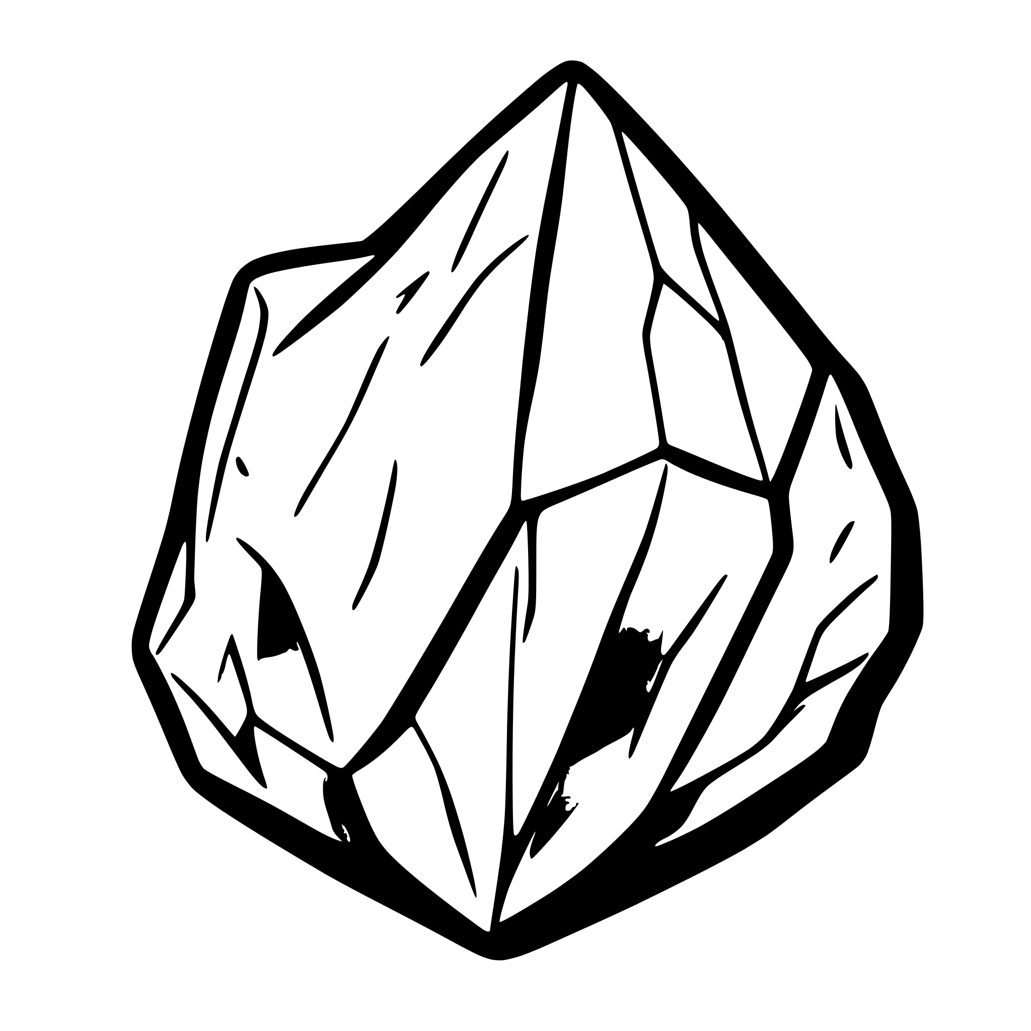 AI-generated SVG of a bronze ore in a shape of precious shard