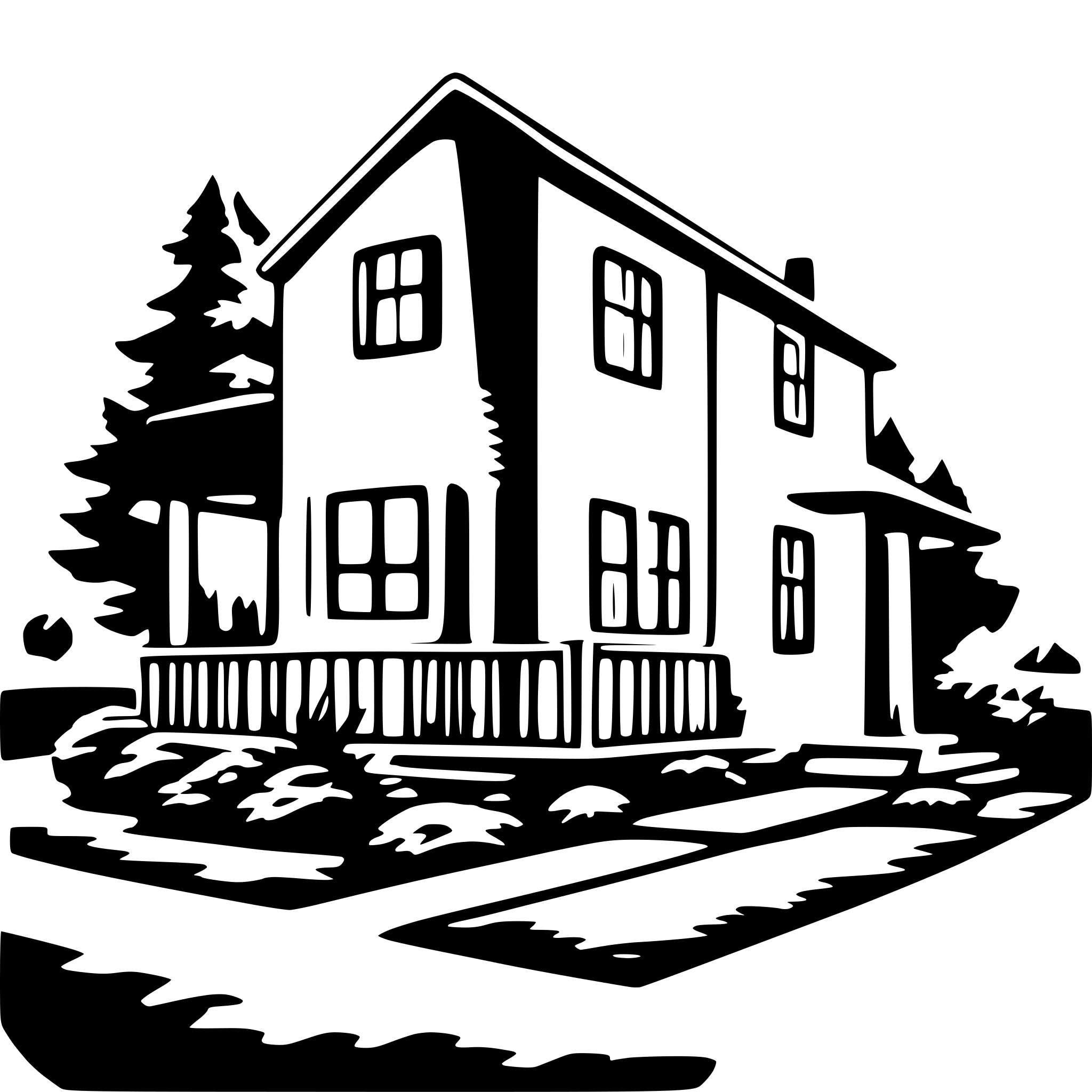 AI-generated SVG of a Bessler Home