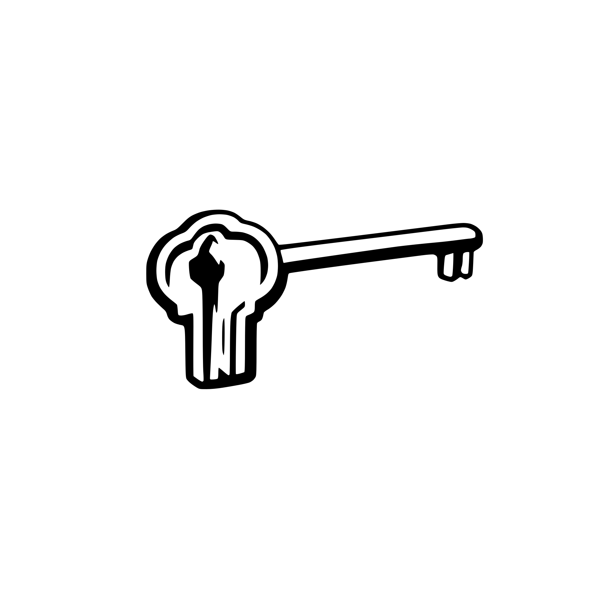 AI-generated SVG of 'key with cut'