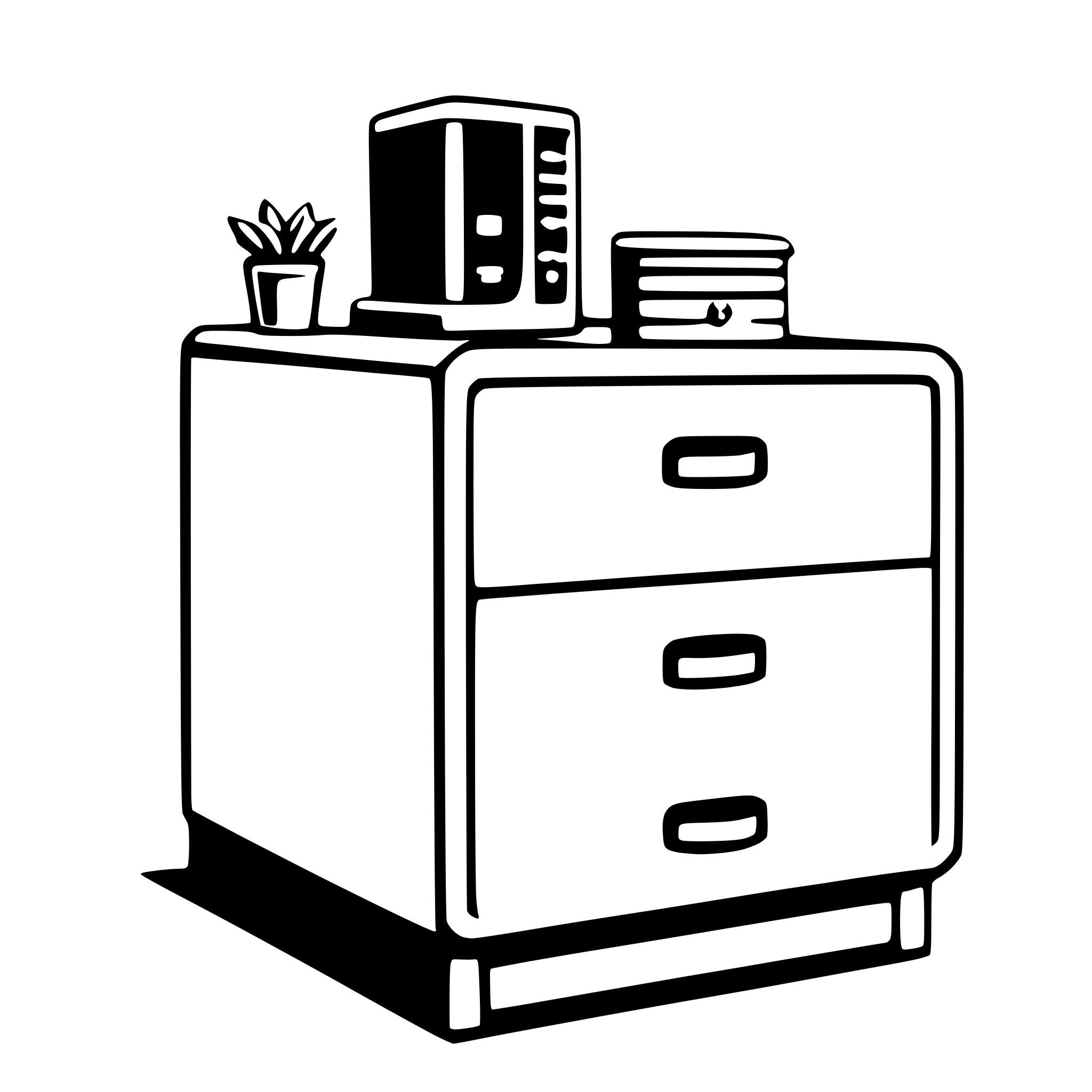 AI-generated SVG of 'filing cabinet'
