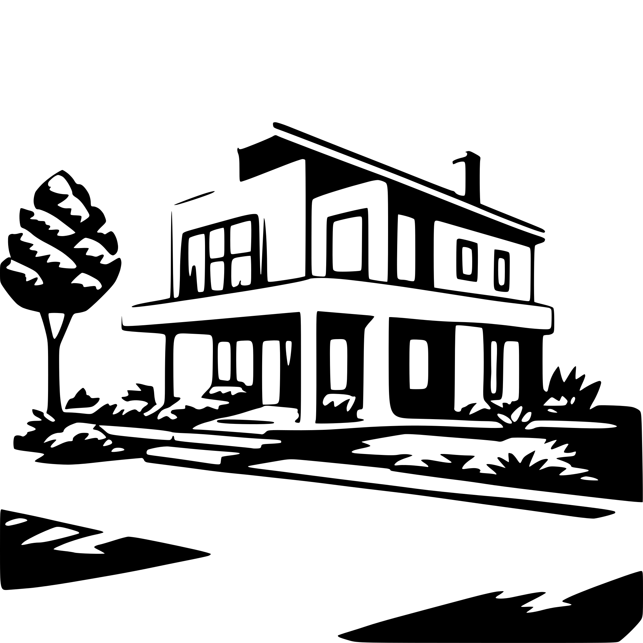 AI-generated SVG of 'modern house'
