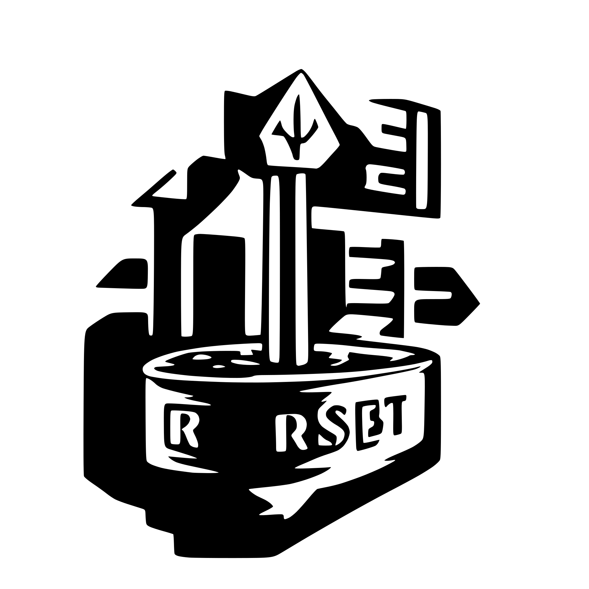 AI-generated SVG of 'reset date minimal black'