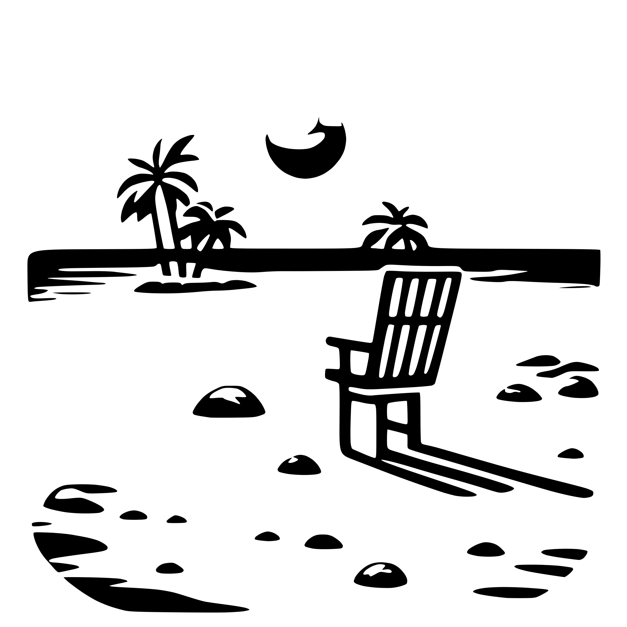 AI-generated SVG of a sunny beach