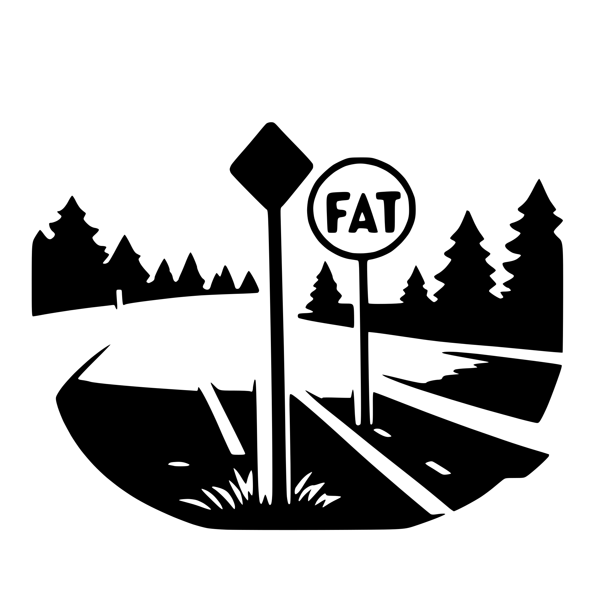 AI-generated SVG of a traffic sign