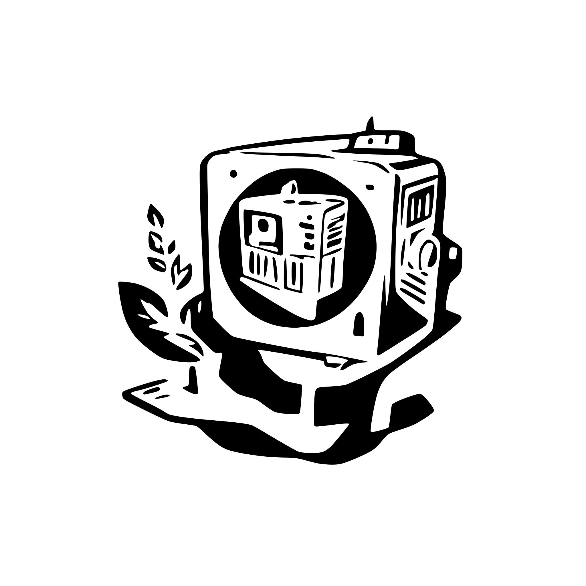 AI-generated SVG of a light, sound and video company
