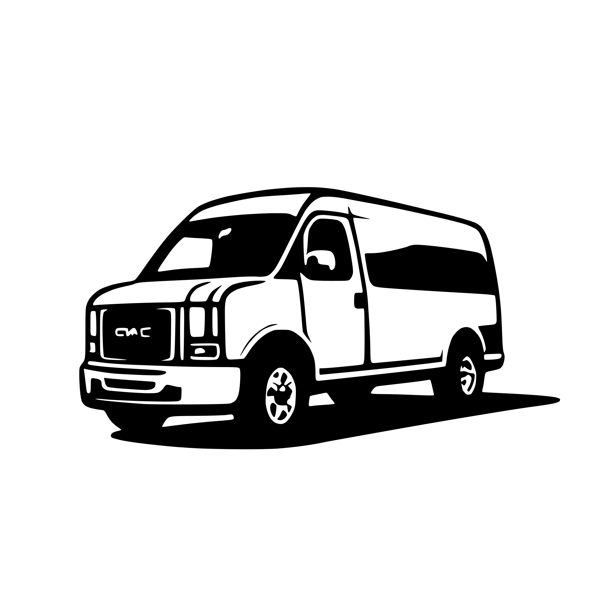 AI-generated SVG of a GMC savana Van