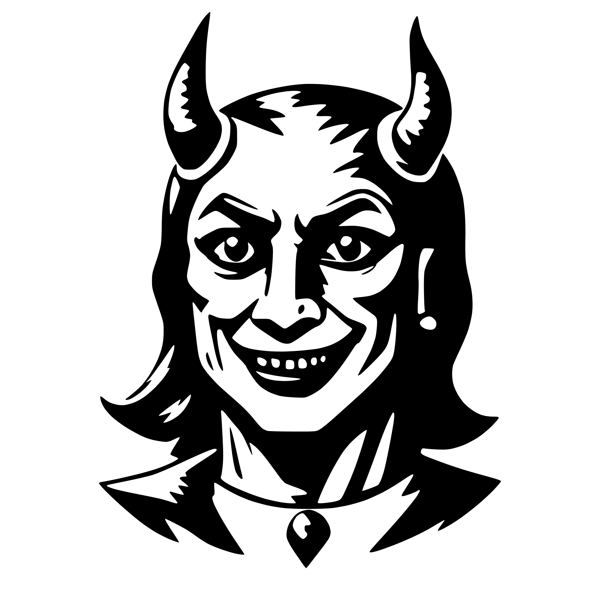 AI-generated SVG of 'devil'