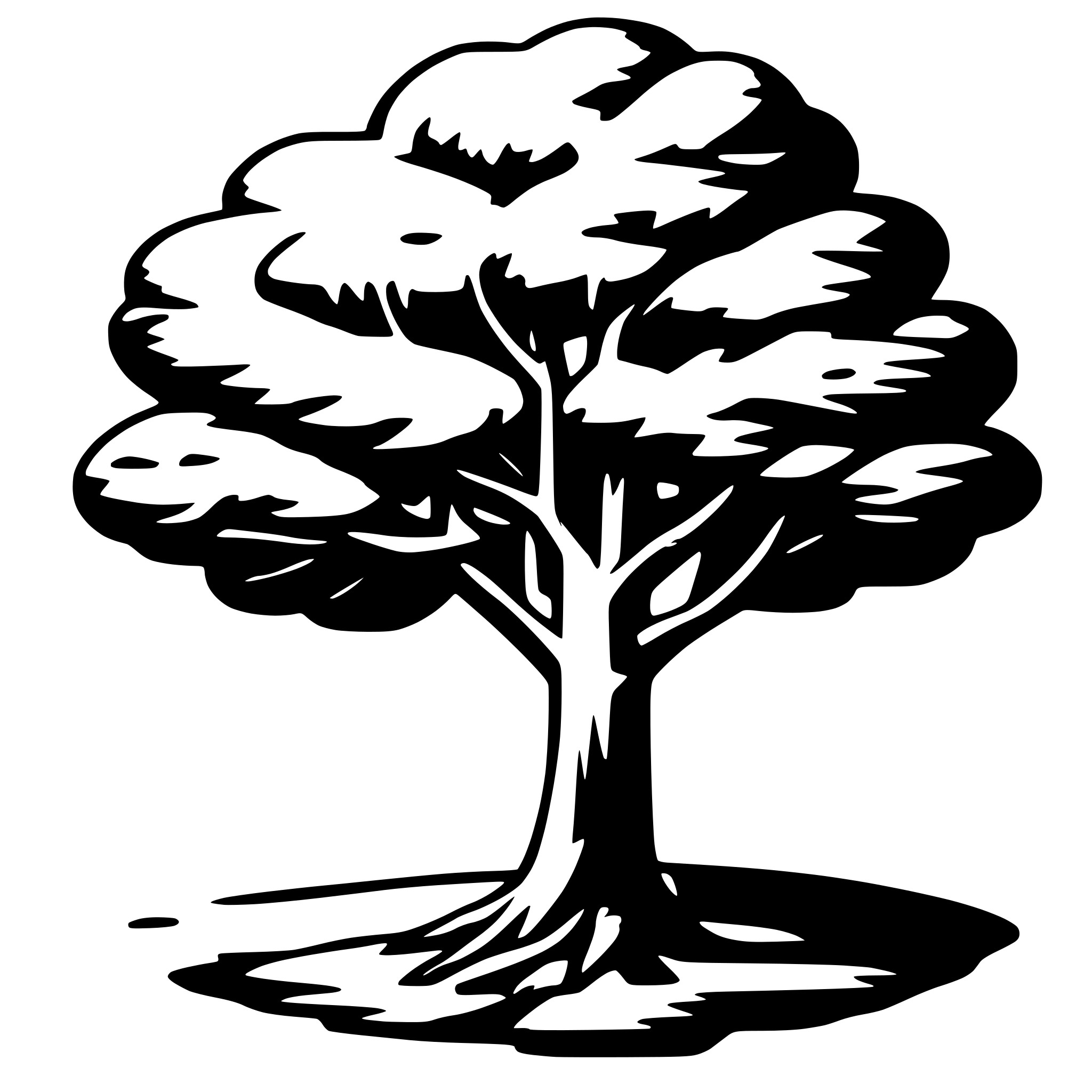 AI-generated SVG of a tree