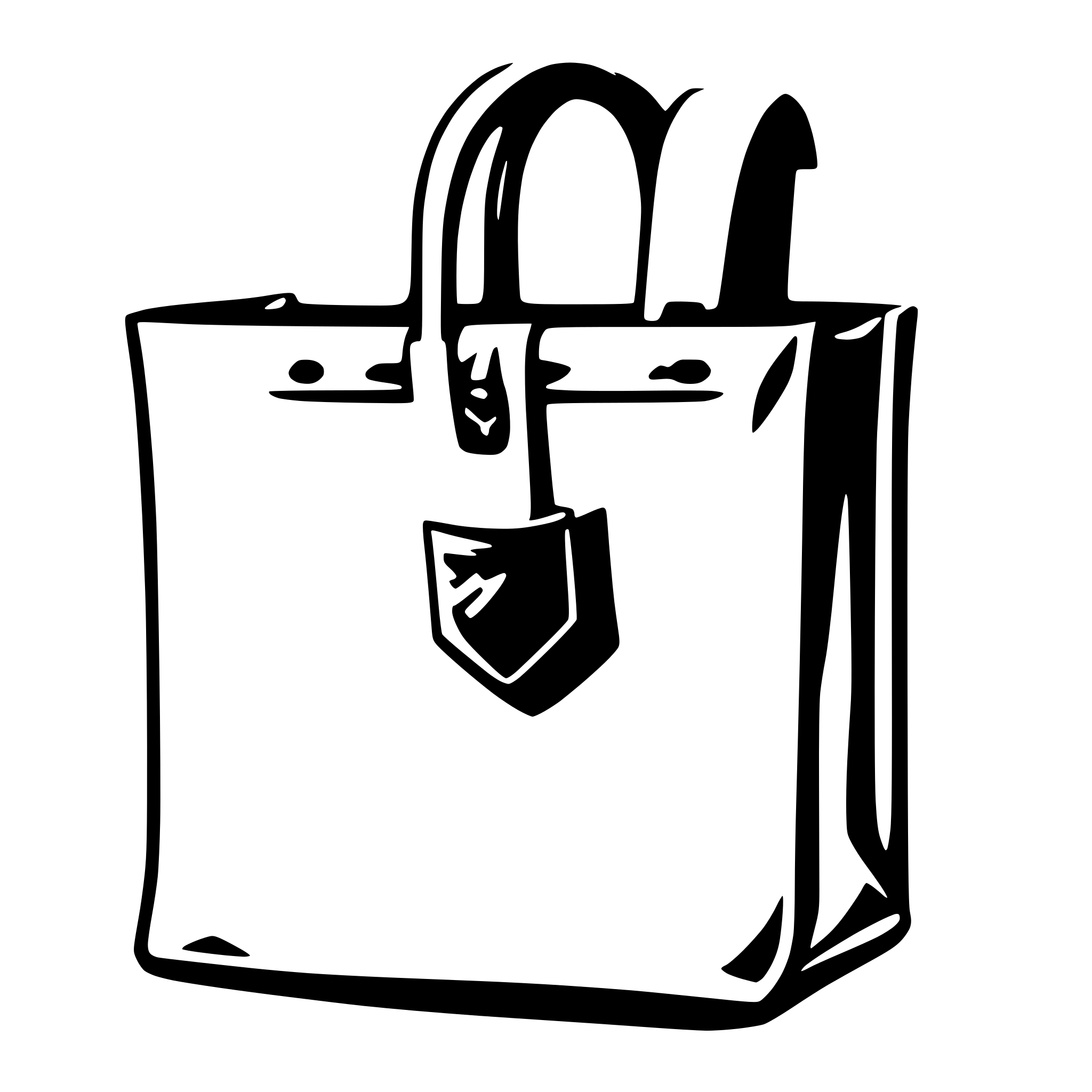 AI-generated SVG of 'white bag svg with transparent background'