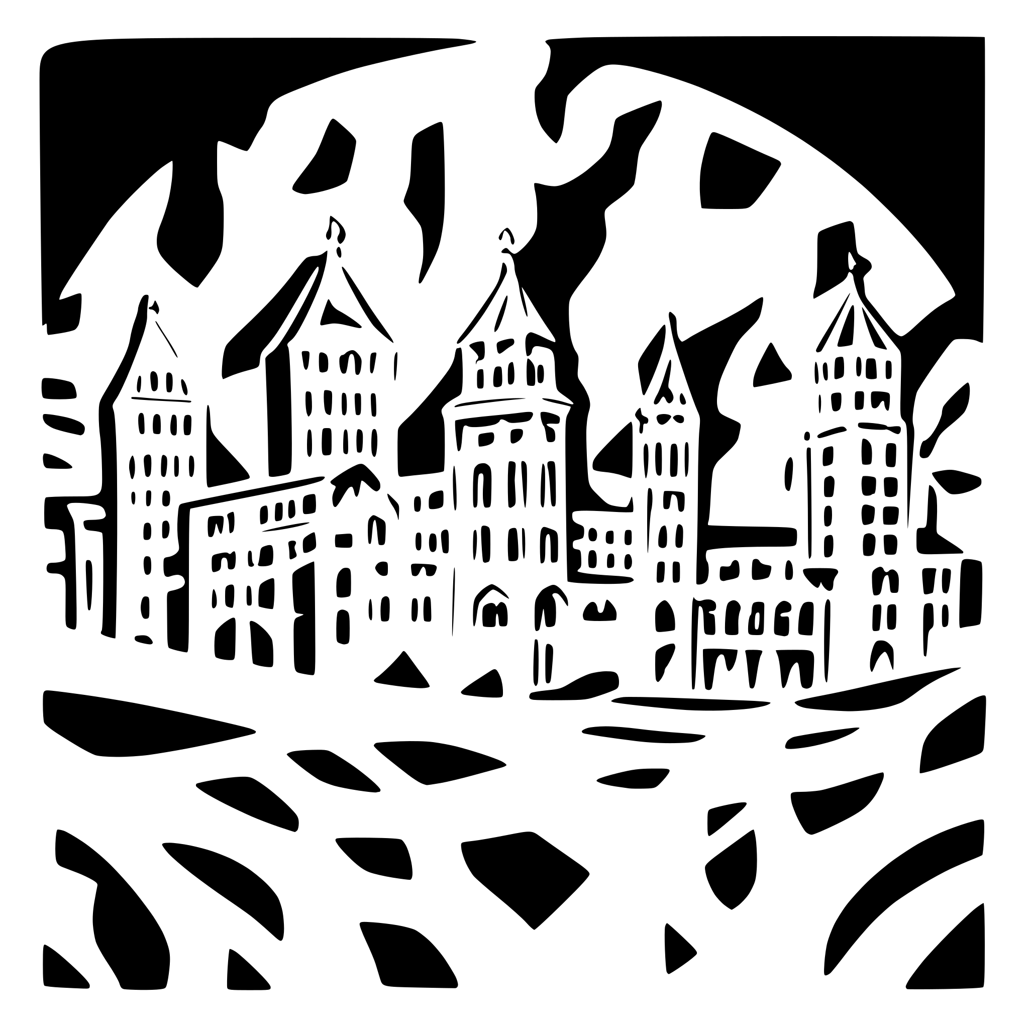AI-generated SVG of a Skyline Londen