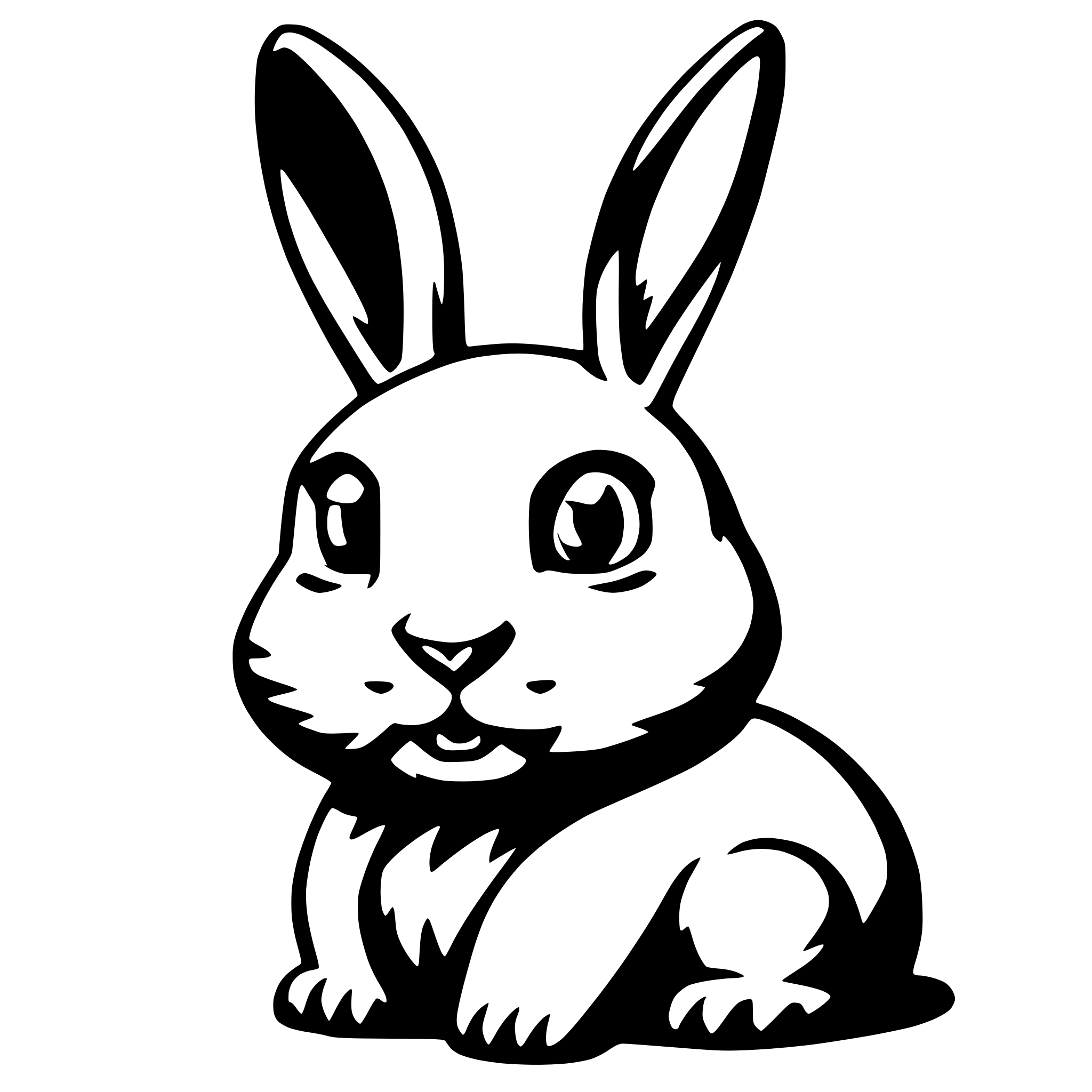 AI-generated SVG of 'angry rabbit'