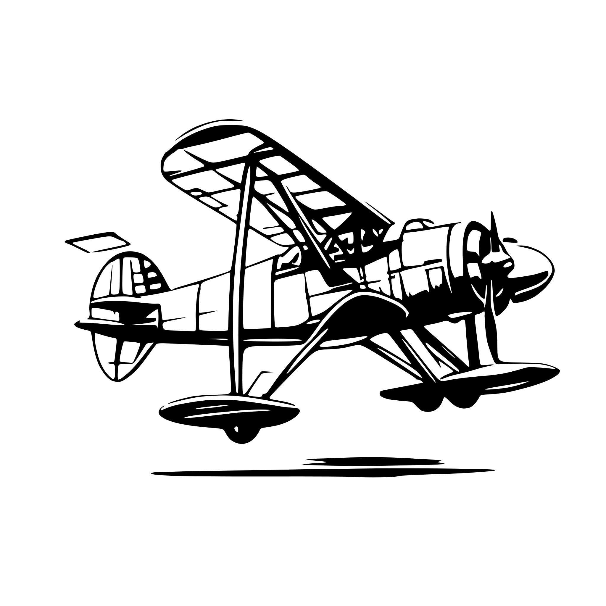 AI-generated SVG of a A blueprint-style schematic of a vintage biplane, side view, using thin white lines on a transparent background. Style: vector, technical drawing, white lines, transparent background. AI-generated SVG of a A blueprint-style schematic of a vintage biplane, side view, using thin white lines on a transparent background. Style: vector, technical drawing, white lines, transparent background.