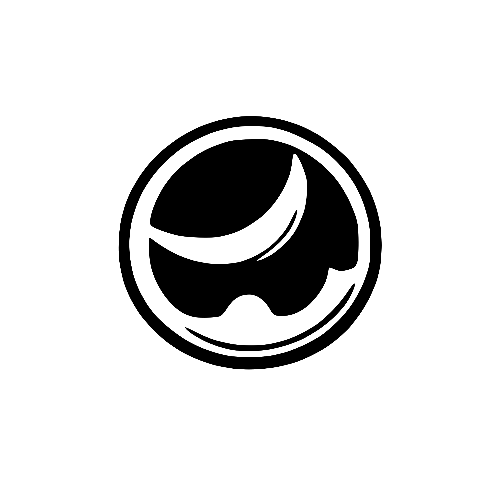 AI-generated SVG of a moon line style