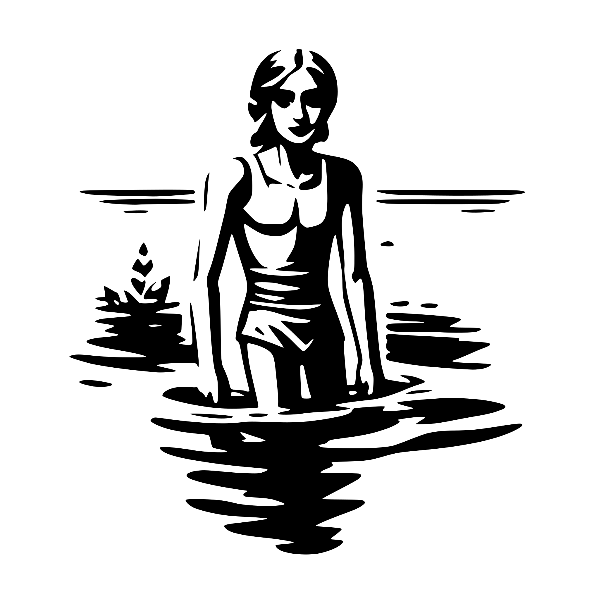 AI-generated SVG of 'swim person'