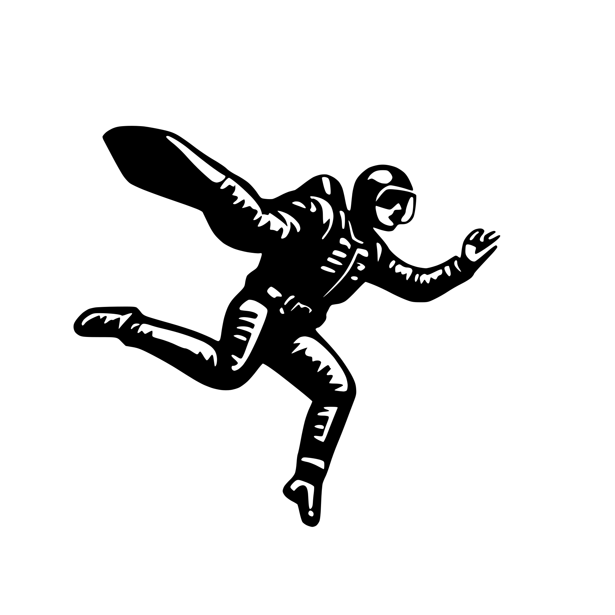 AI-generated SVG of 'generate skydiver'