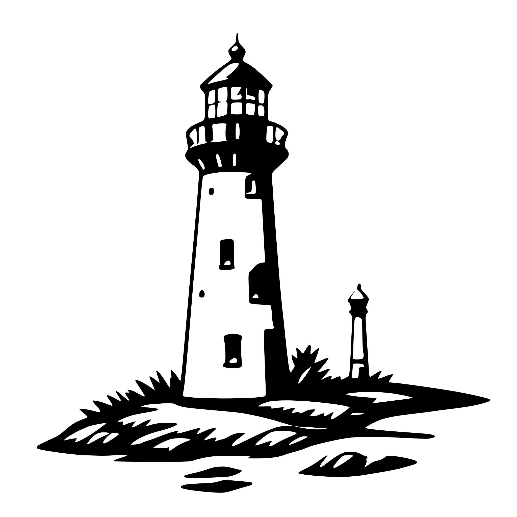 AI-generated SVG of 'lighthouse'