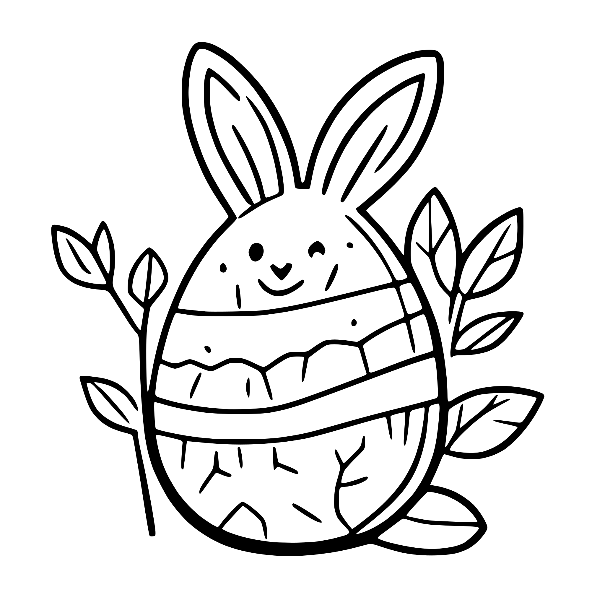 AI-generated SVG of a easter