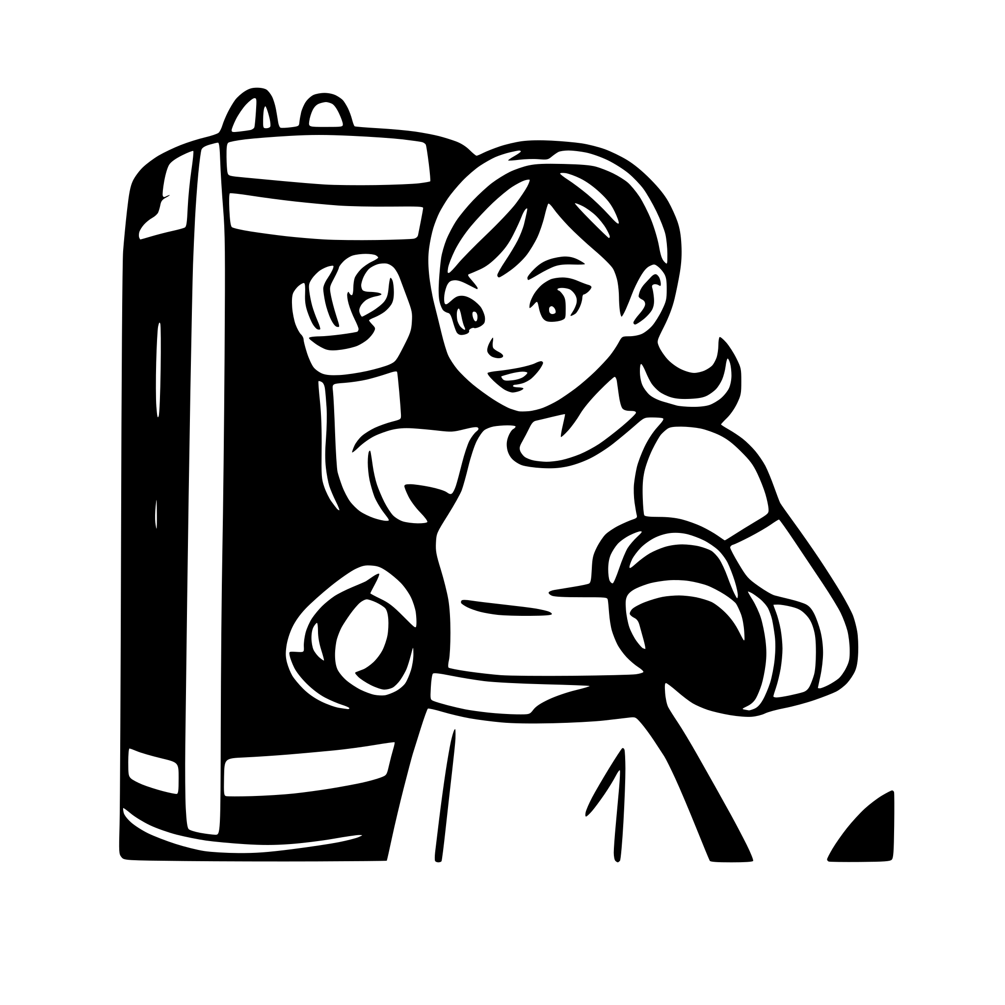 AI-generated SVG of 'Boxing vs corner logo'