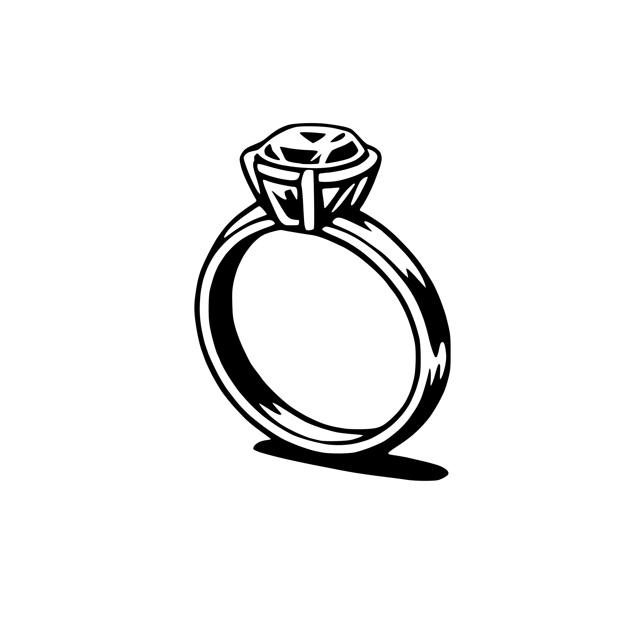 AI-generated SVG of 'engagement ring'