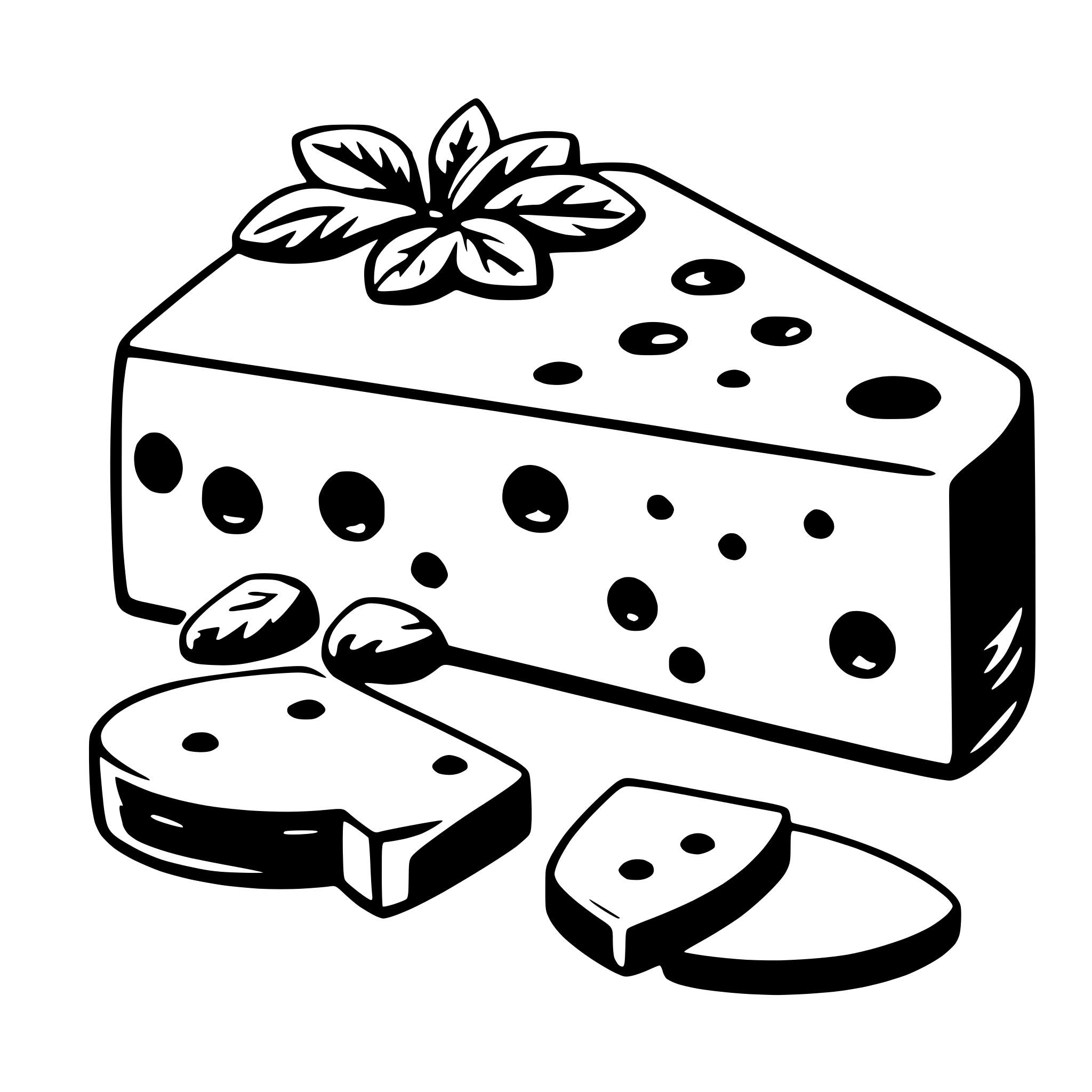 AI-generated SVG of a cheese
