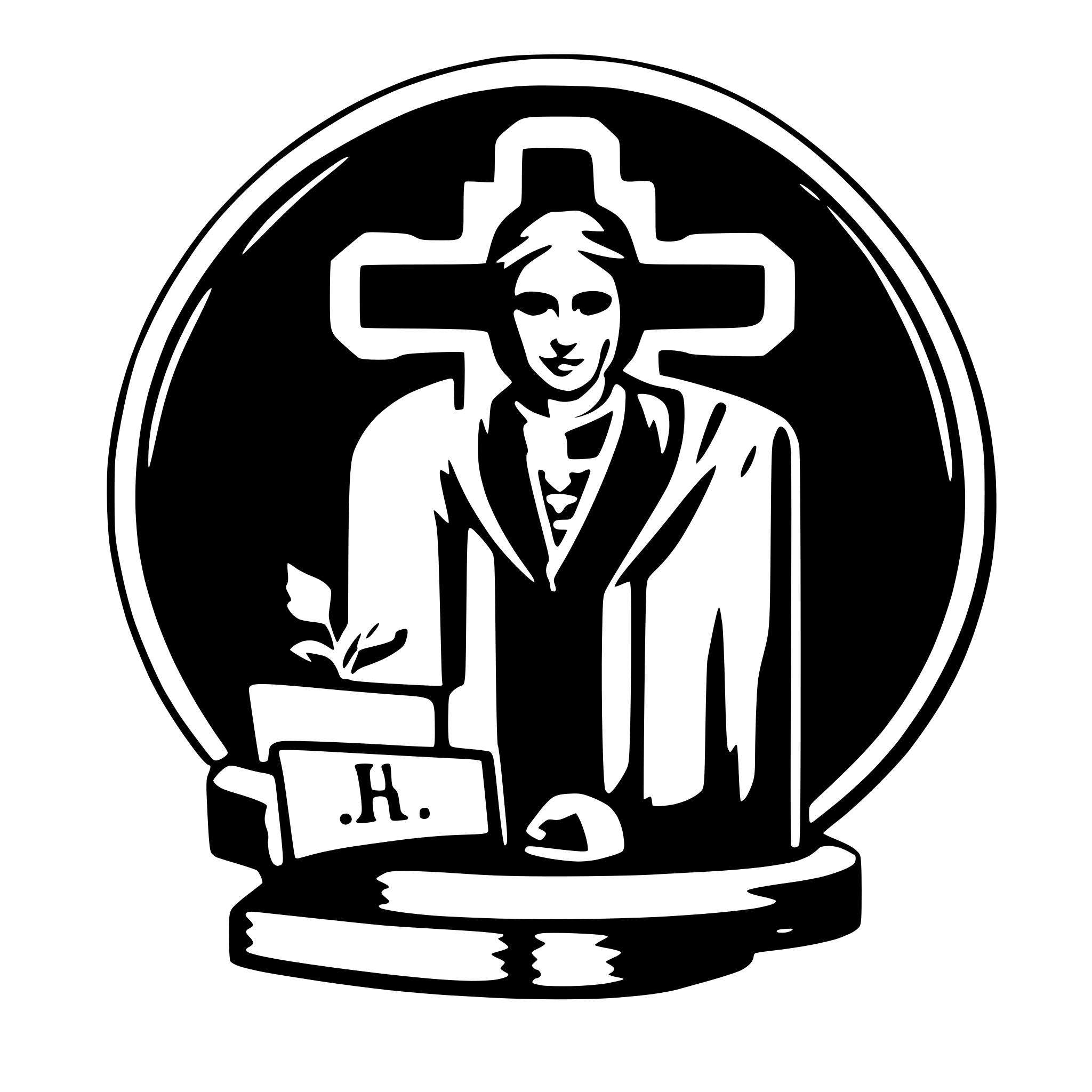 AI-generated SVG of a catholic host with letters jhs