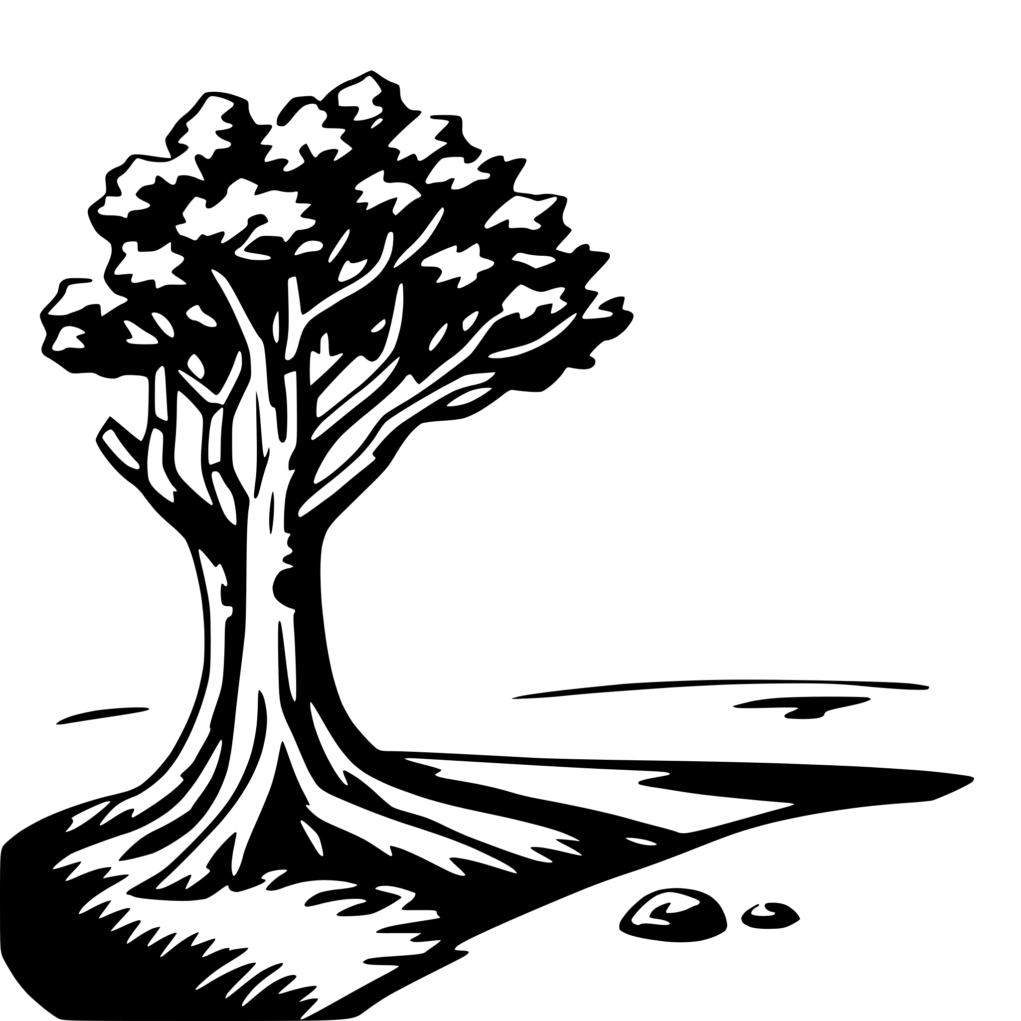 AI-generated SVG of a tree branches