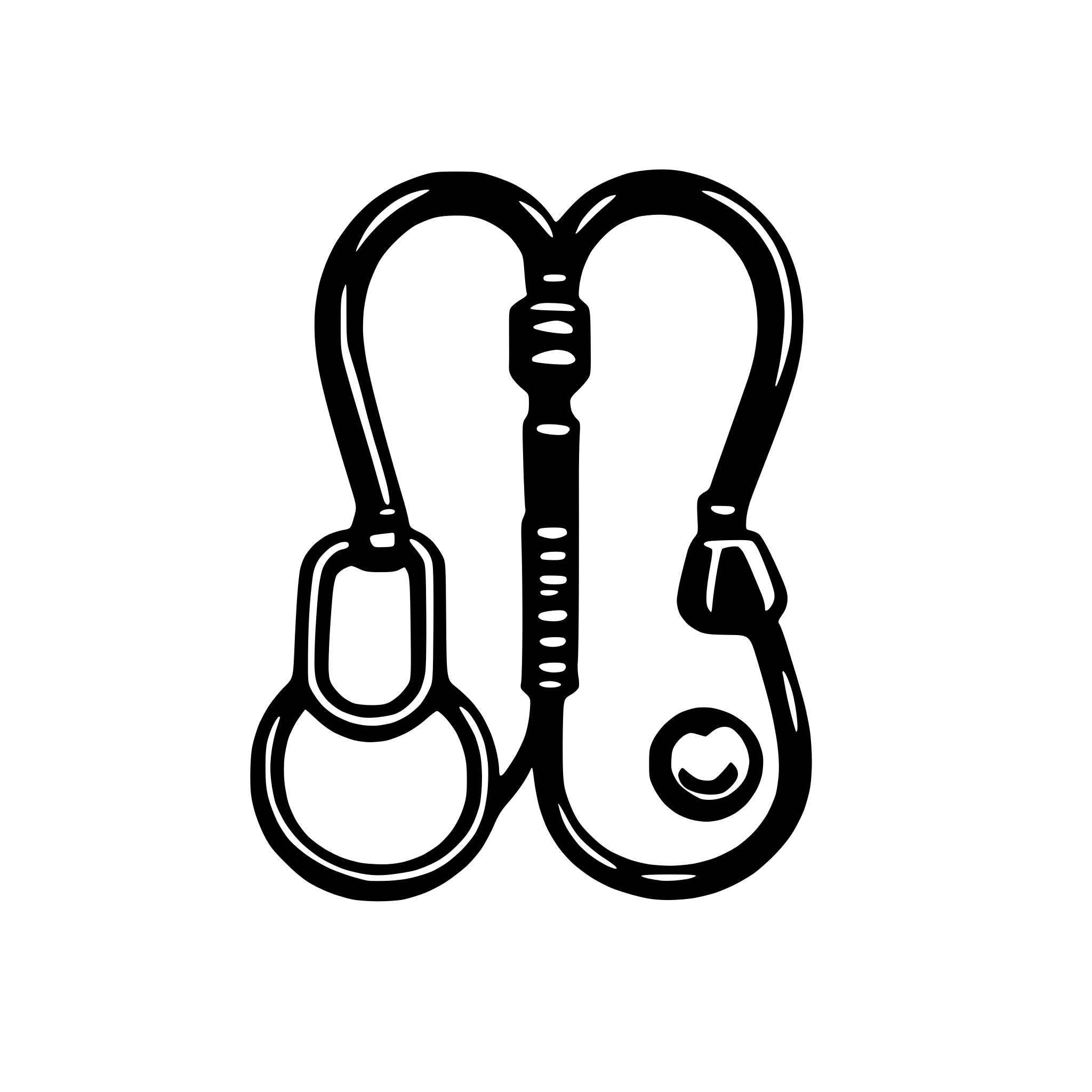 AI-generated SVG of 'mardi gras stethoscope bow'
