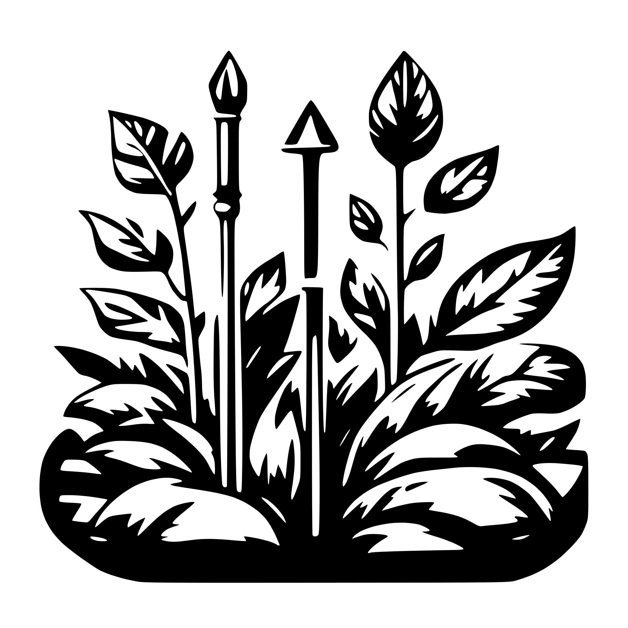 AI-generated SVG of 'page de garde'