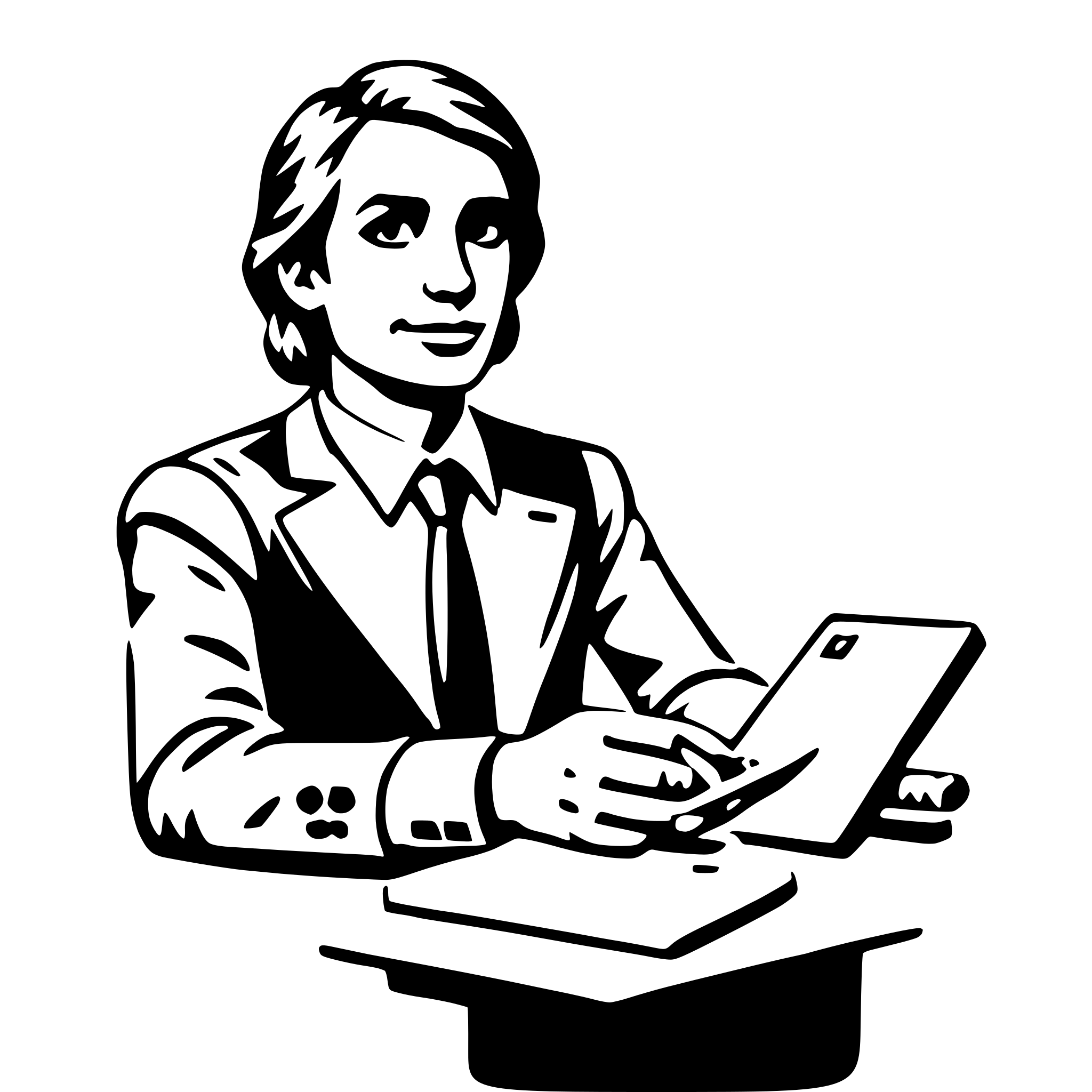 AI-generated SVG of 'accountant'