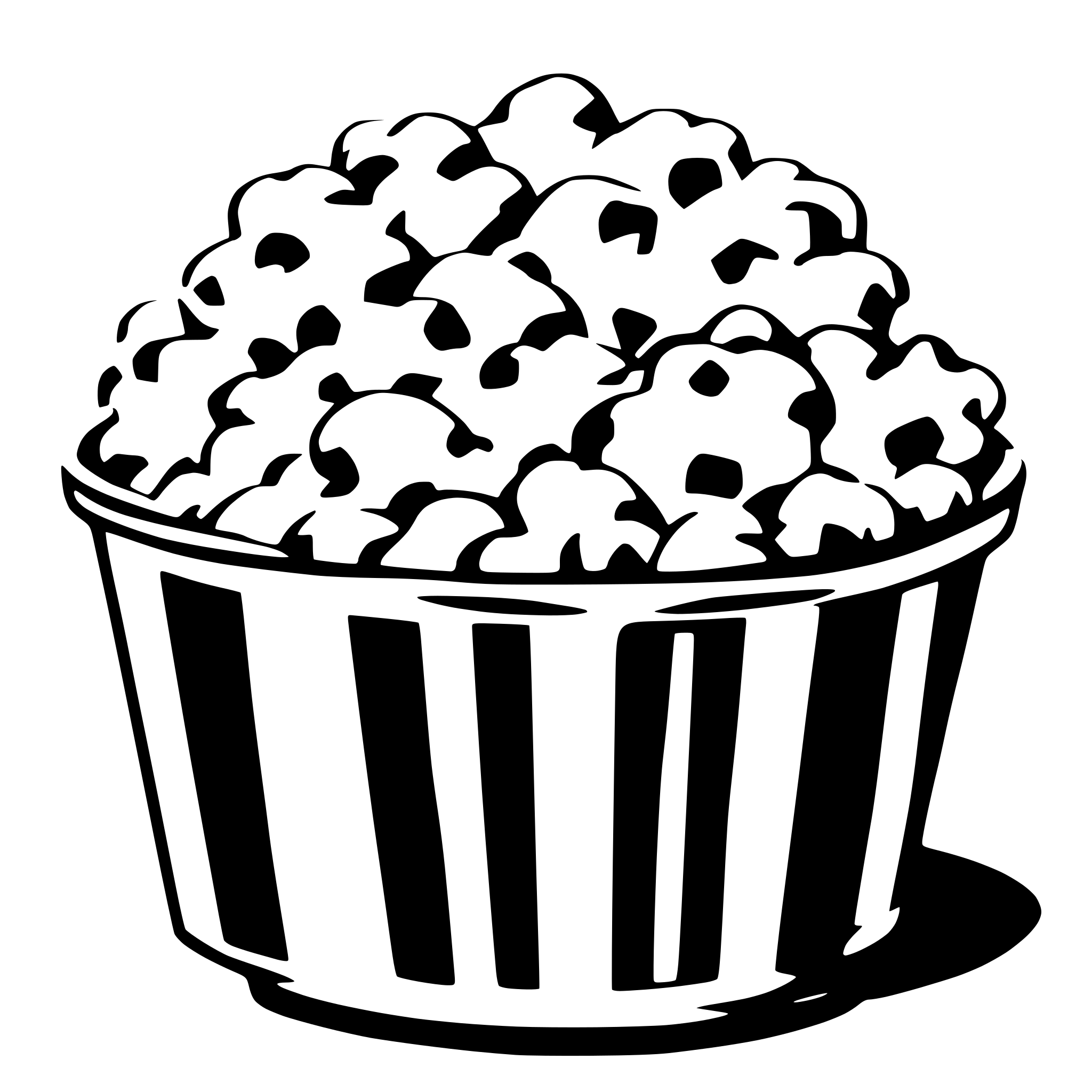 AI-generated SVG of 'popcorn'