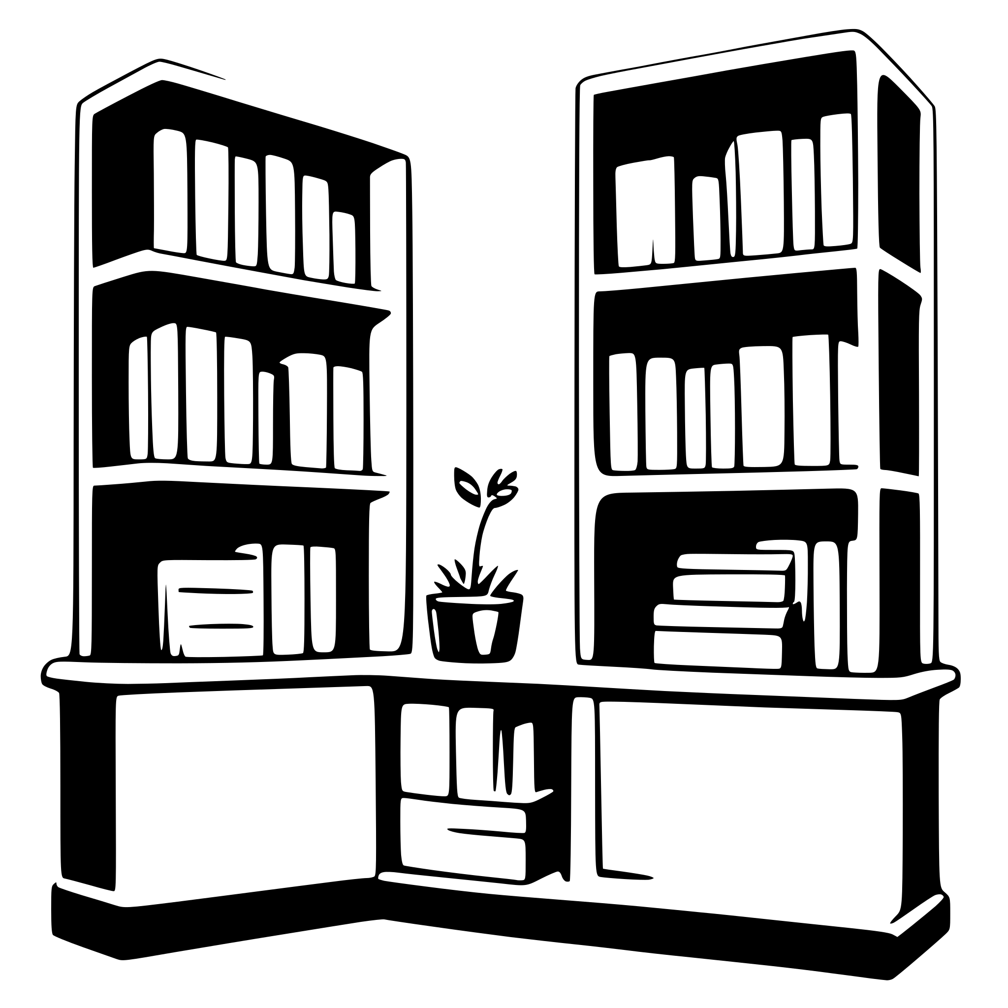 AI-generated SVG of 'bookcase'