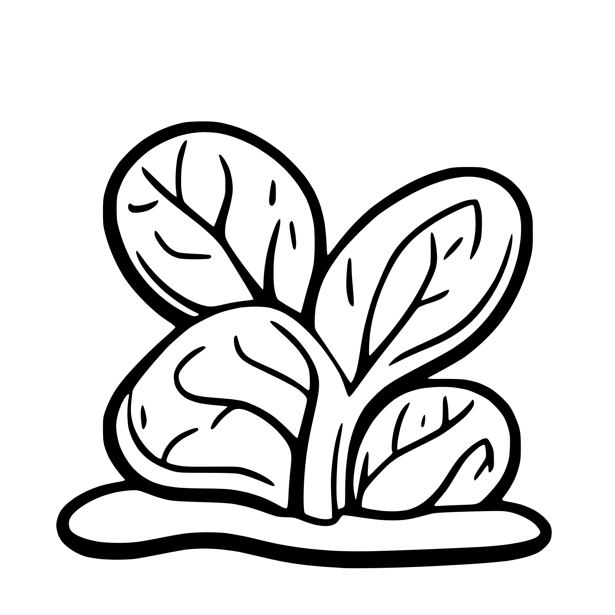 AI-generated SVG of a وردة
