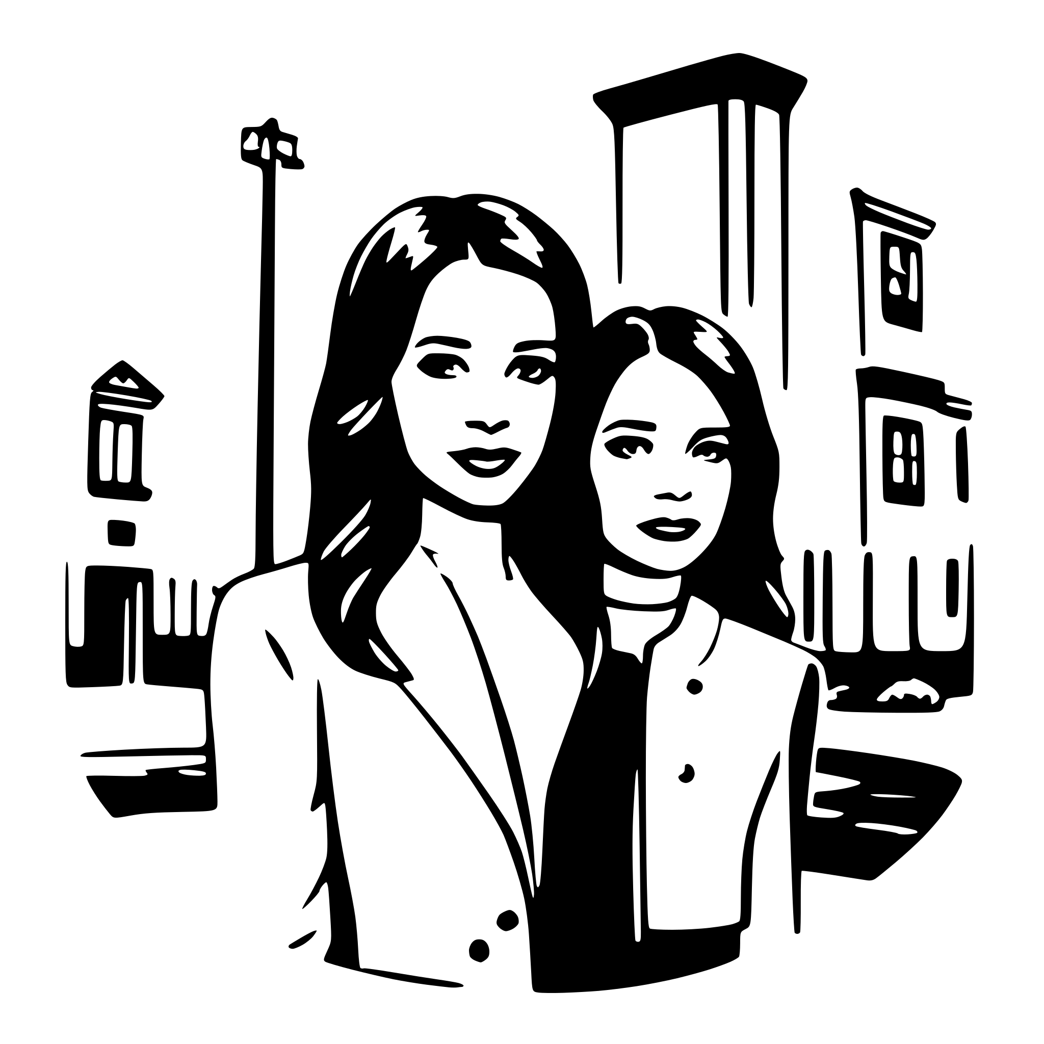 AI-generated SVG of a gilmore girls