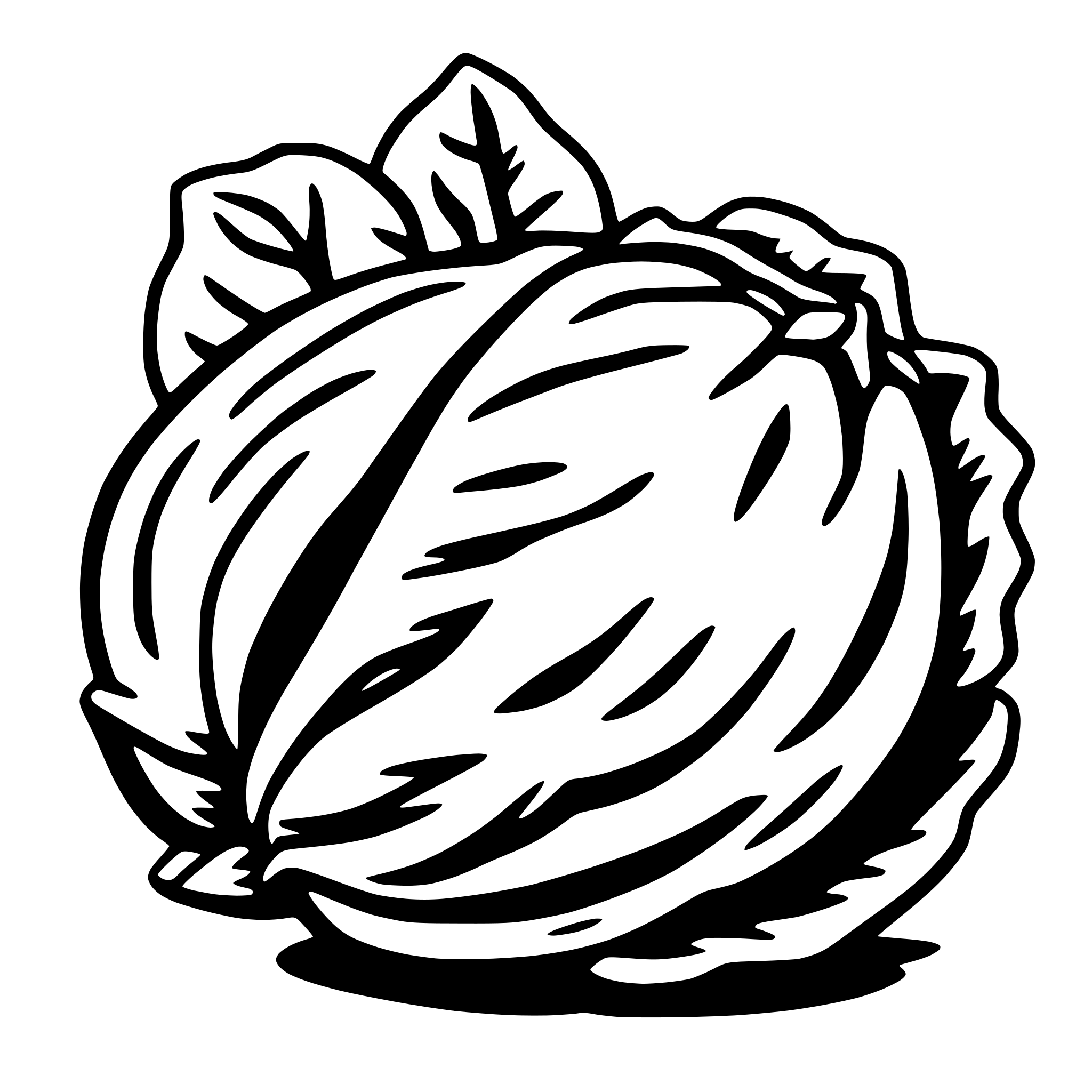 AI-generated SVG of a red cabbage