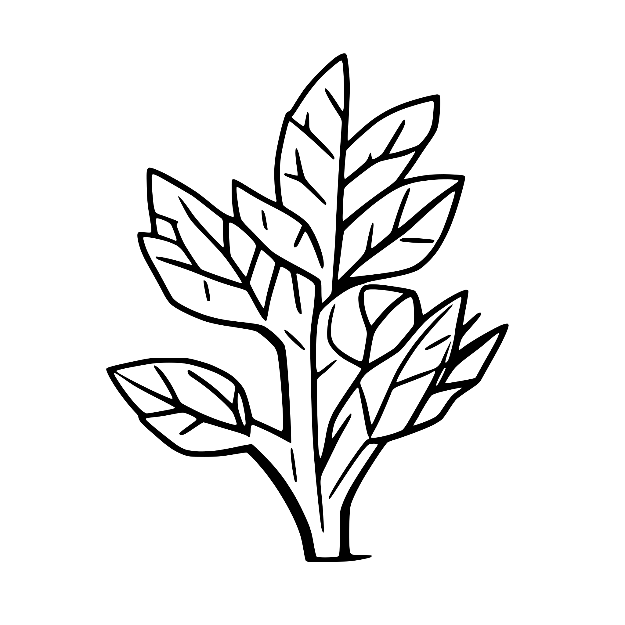 AI-generated SVG of 'thorny shrub bush'