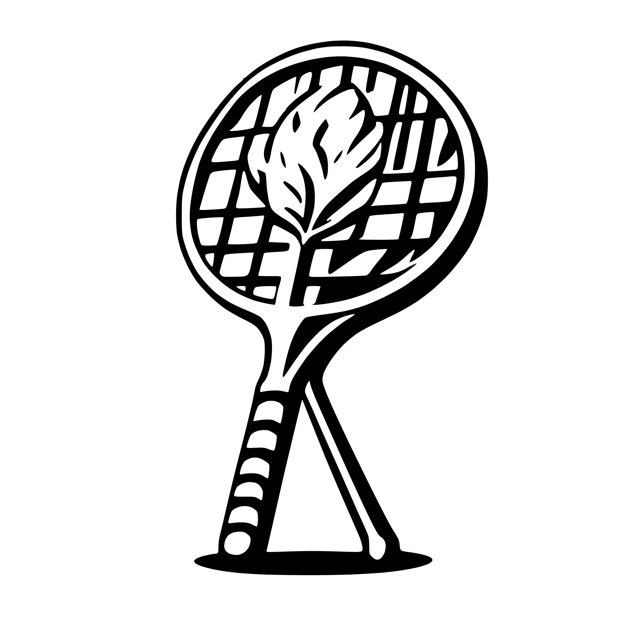 AI-generated SVG of a A badminton related company logo, including shuttlecock and racket
