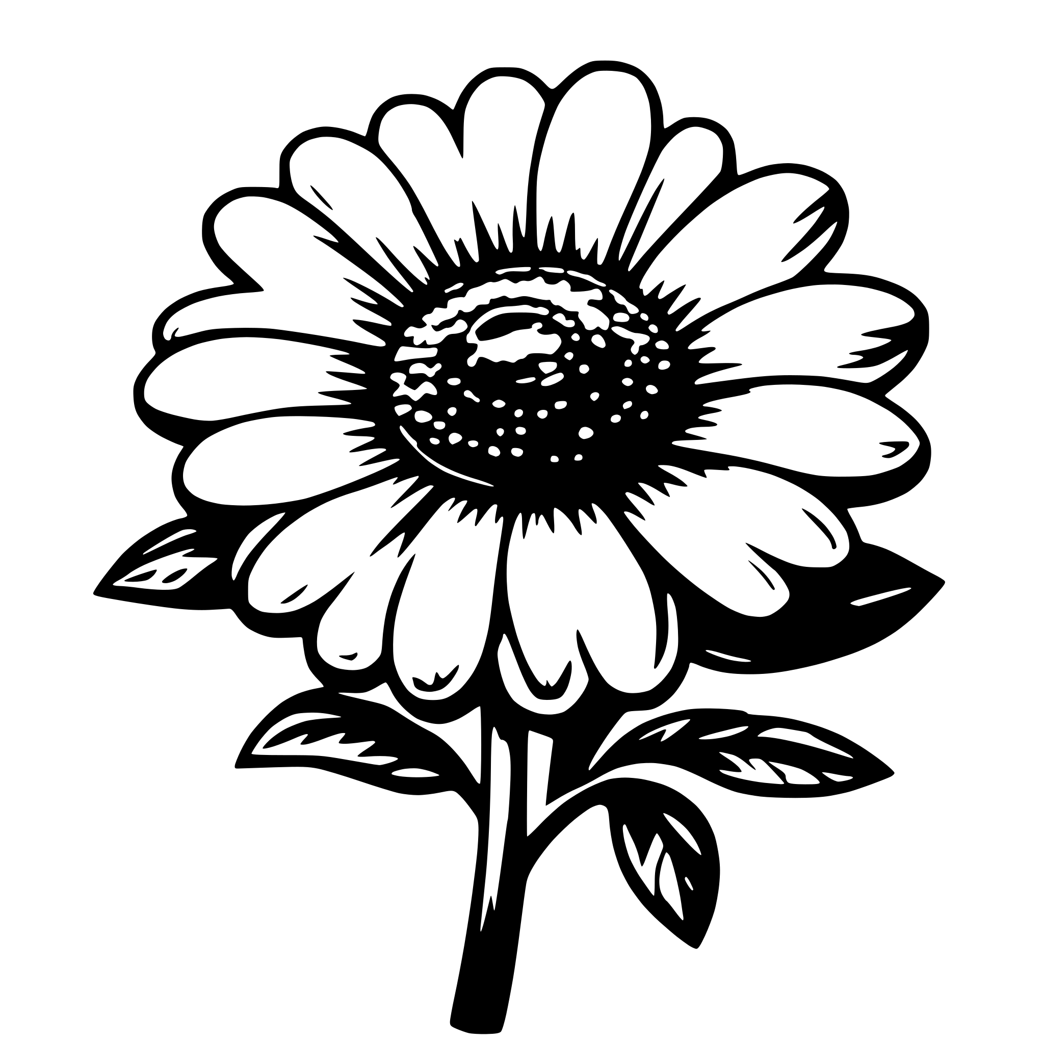 AI-generated SVG of 'Daisy flower'
