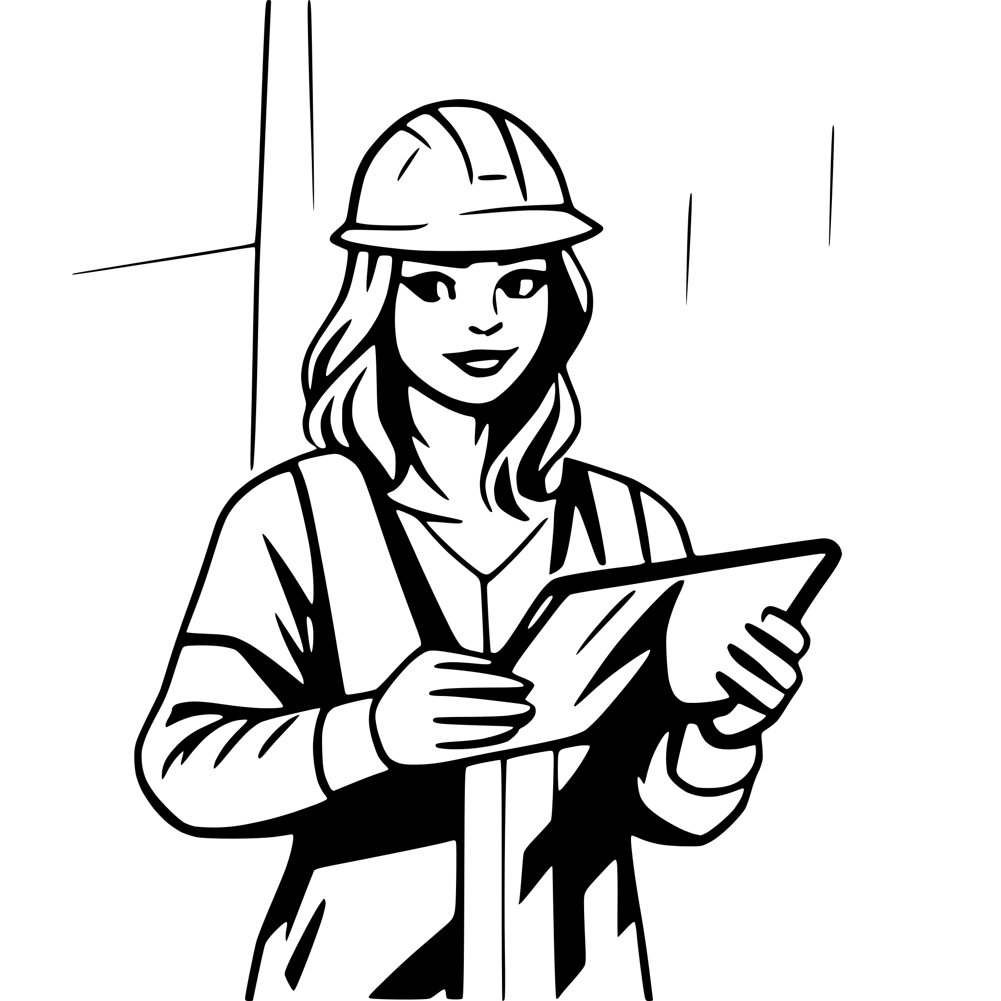 AI-generated SVG of a Productive entrepreneur on a construction site being efficient and productive with a mobile phone.