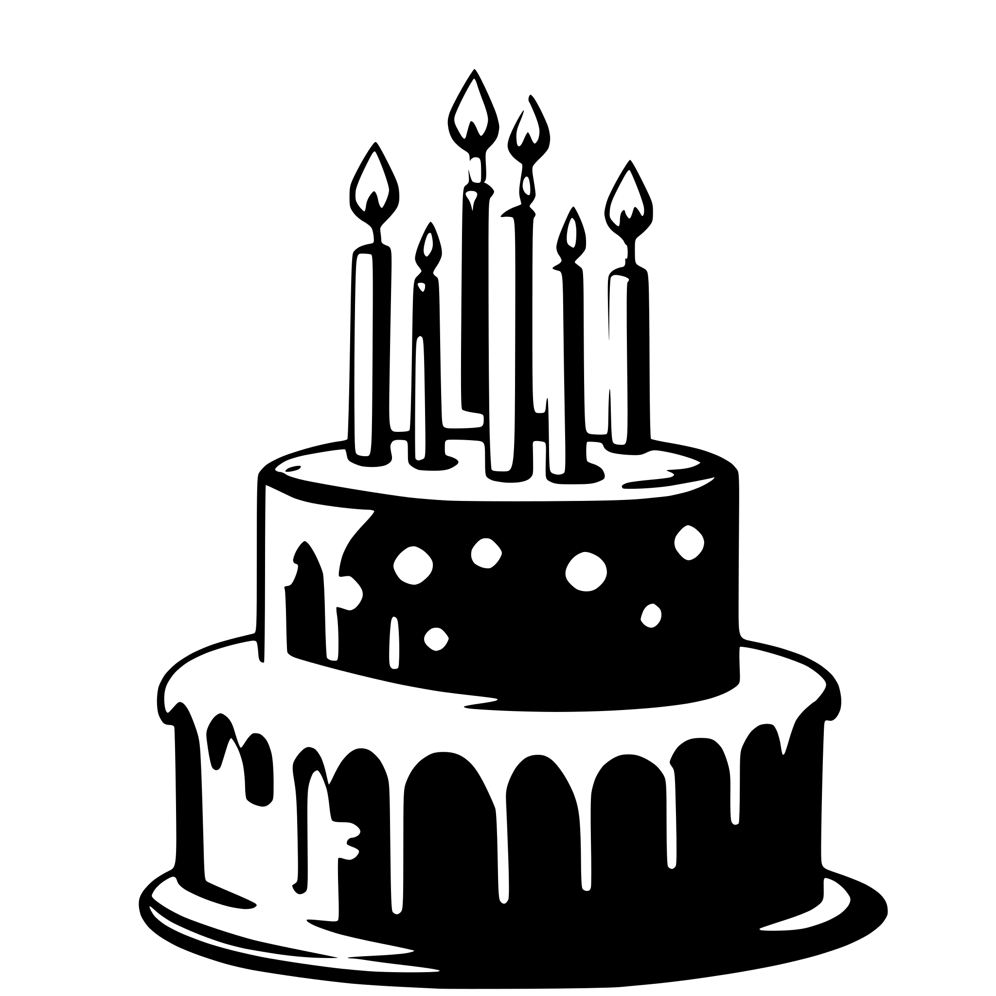 AI-generated SVG of a happy birthday