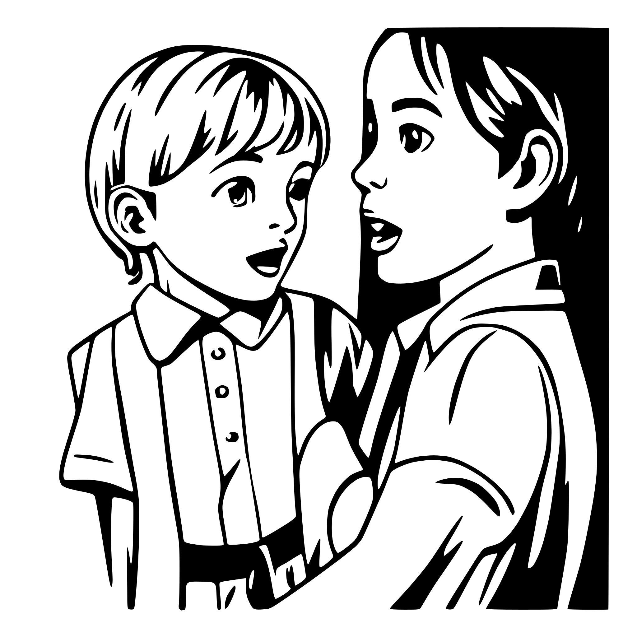 AI-generated SVG of 'father shouting at his kid'
