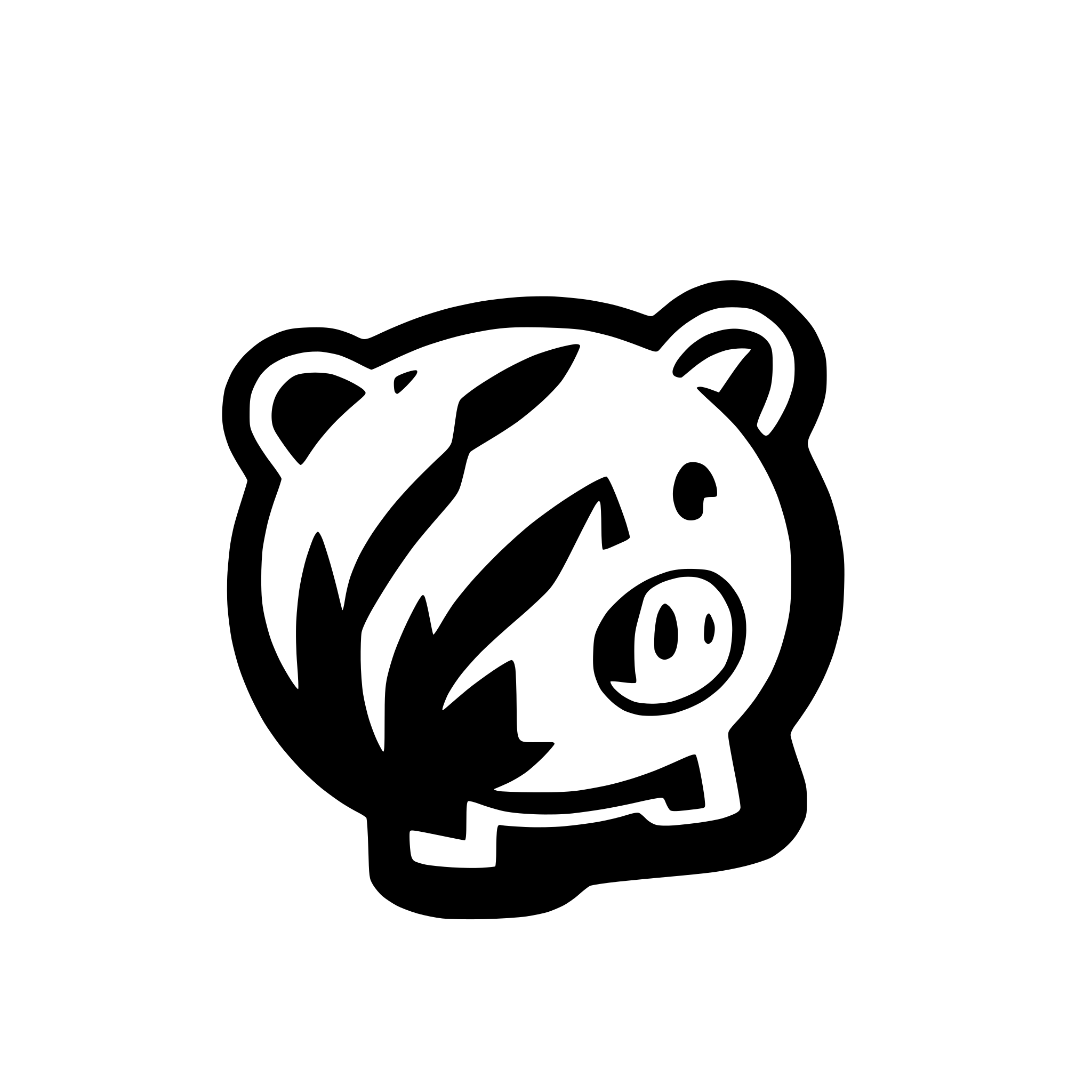 AI-generated SVG of a vector piggybank